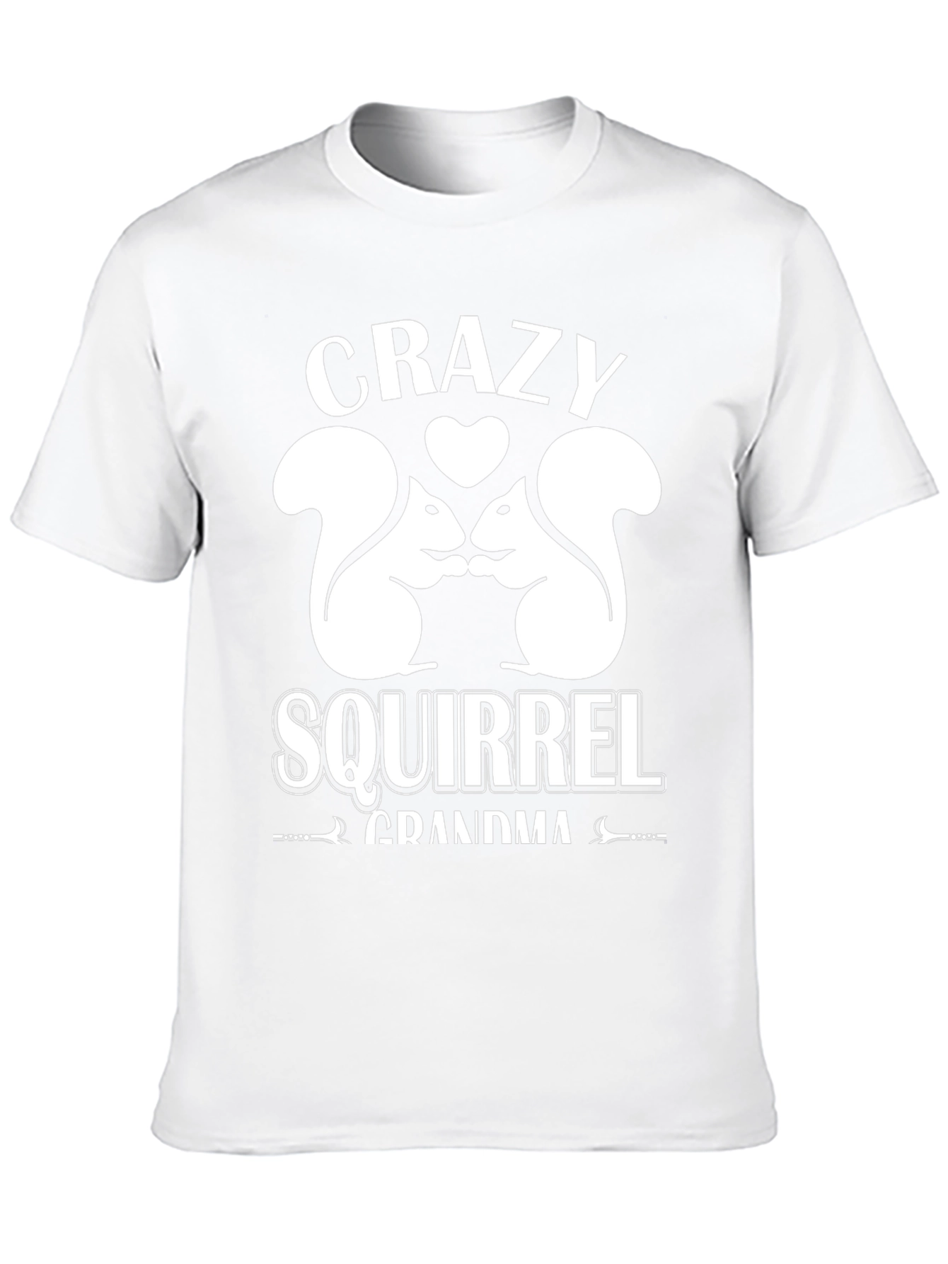 Crazy Squirrel Grandma T-Shirt Graphic Tee