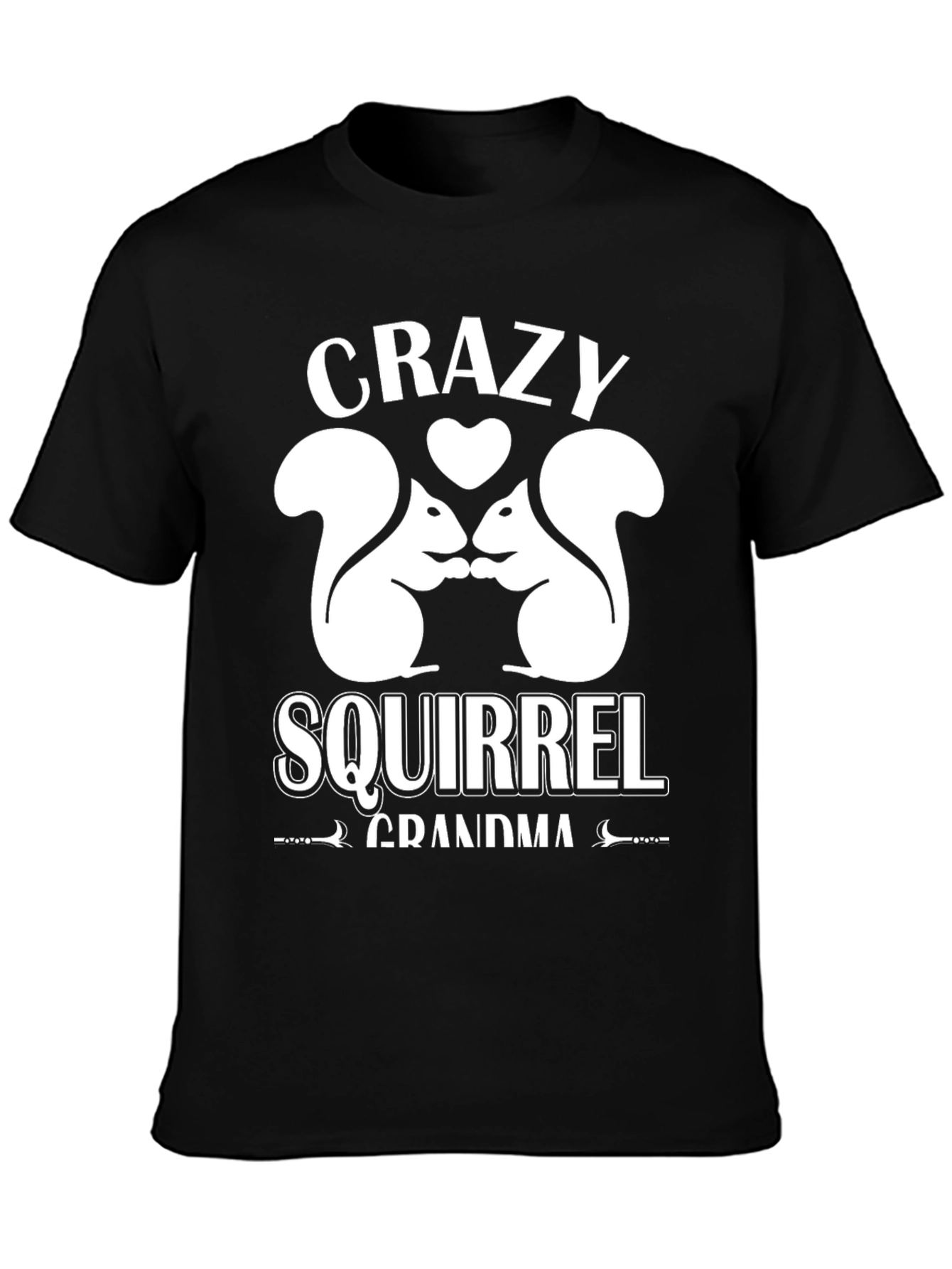 Crazy Squirrel Grandma T-Shirt Graphic Tee