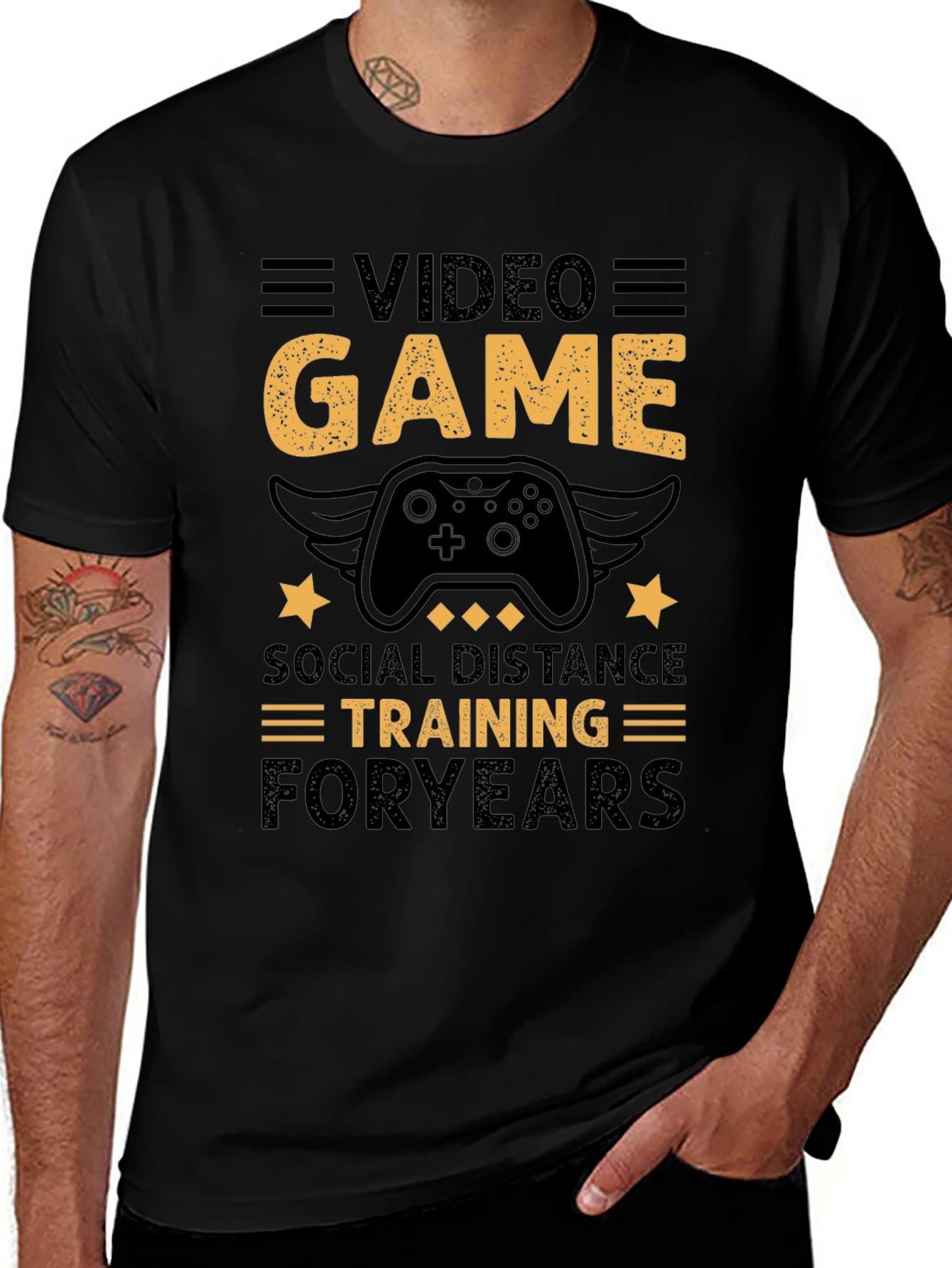 Video Game Social Distance Training T-Shirt