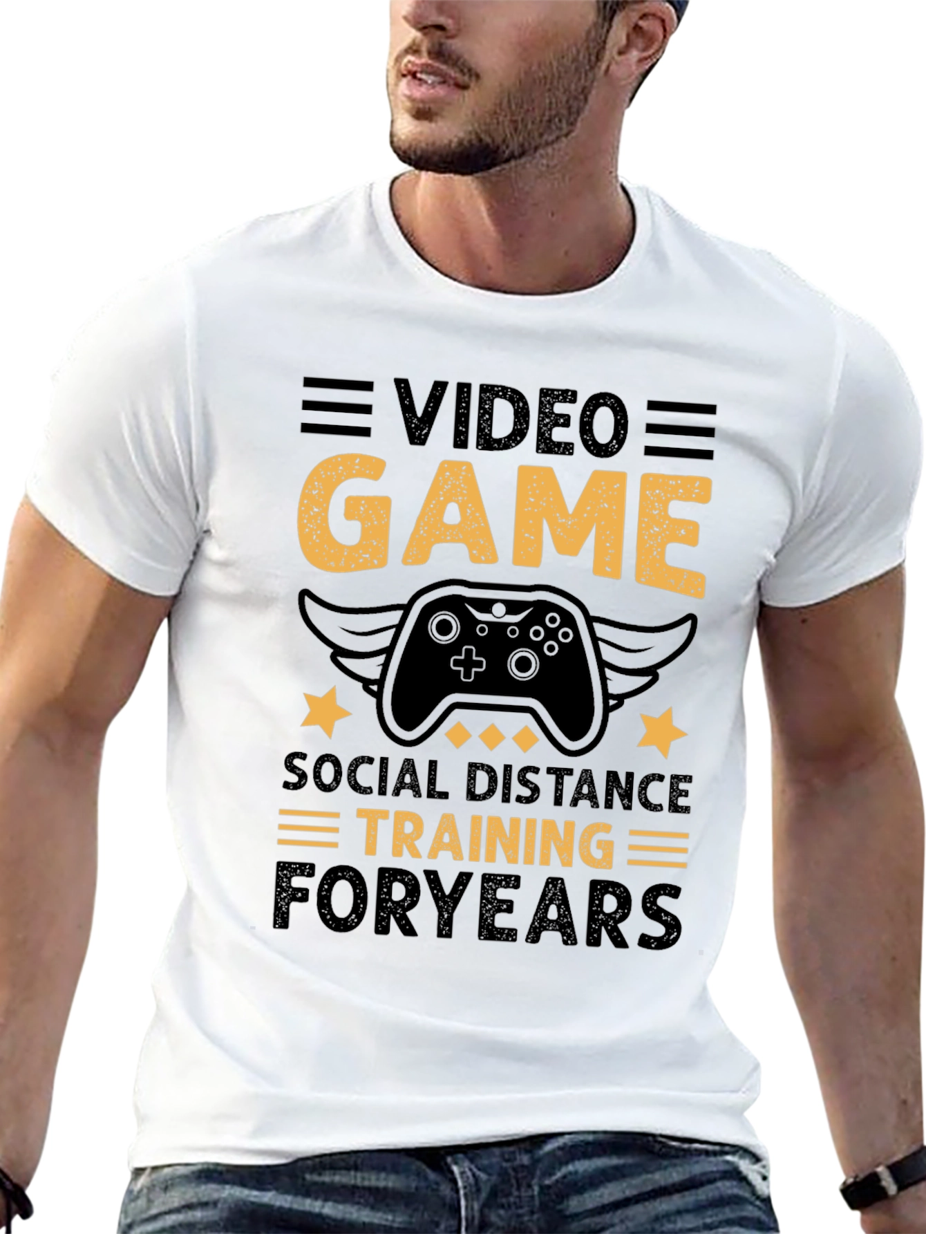 Video Game Social Distance Training T-Shirt
