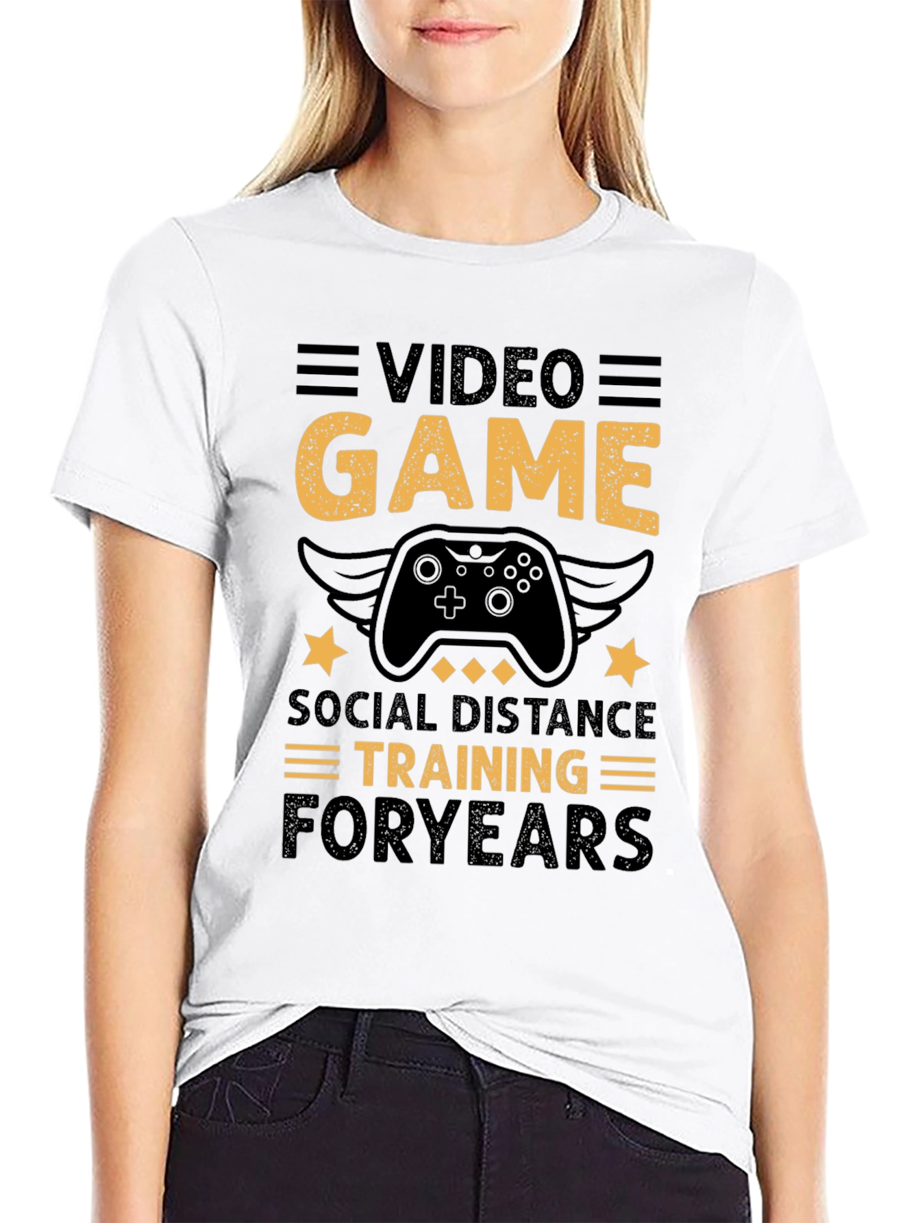 Video Game Social Distance Training T-Shirt