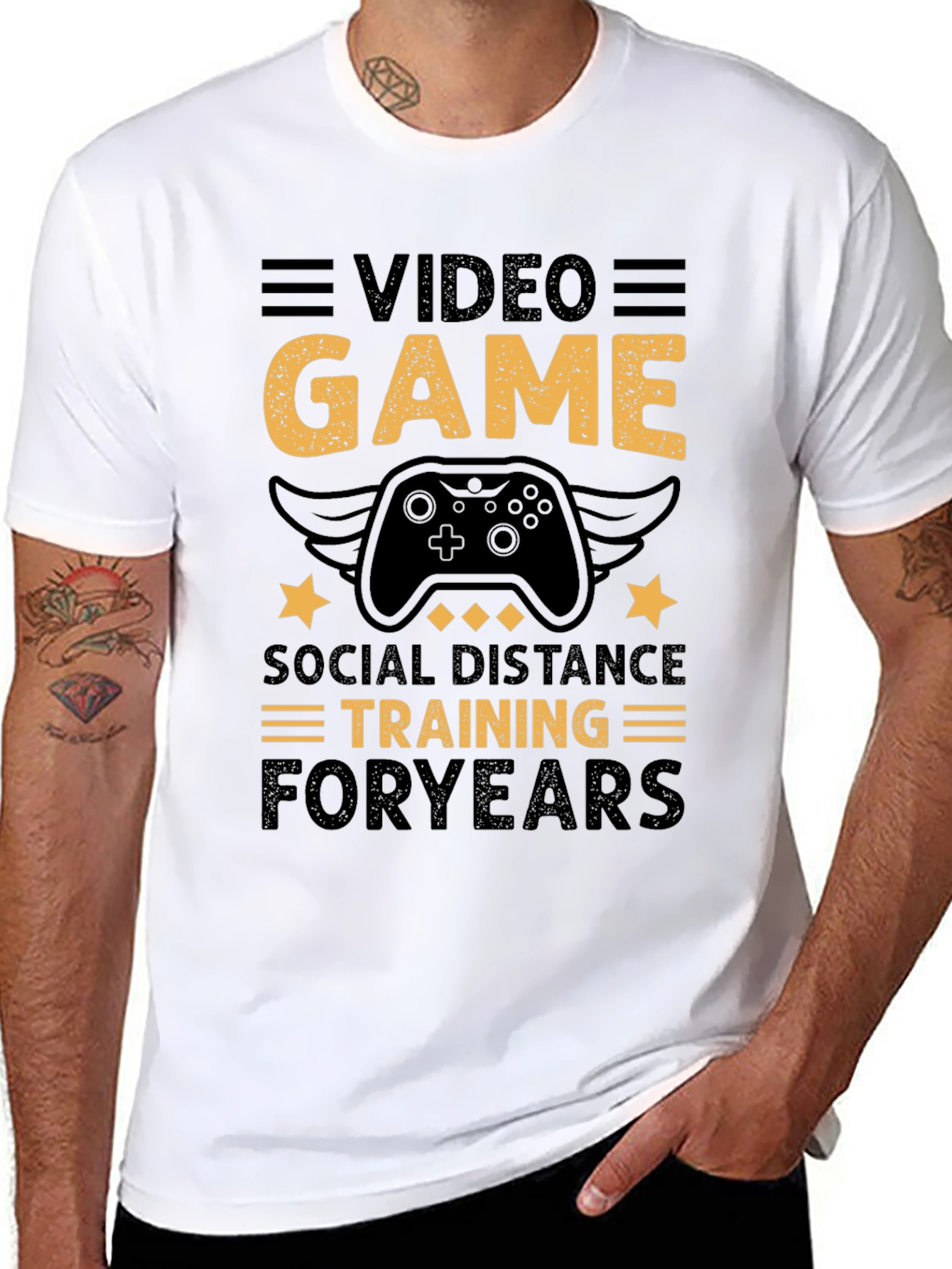 Video Game Social Distance Training T-Shirt