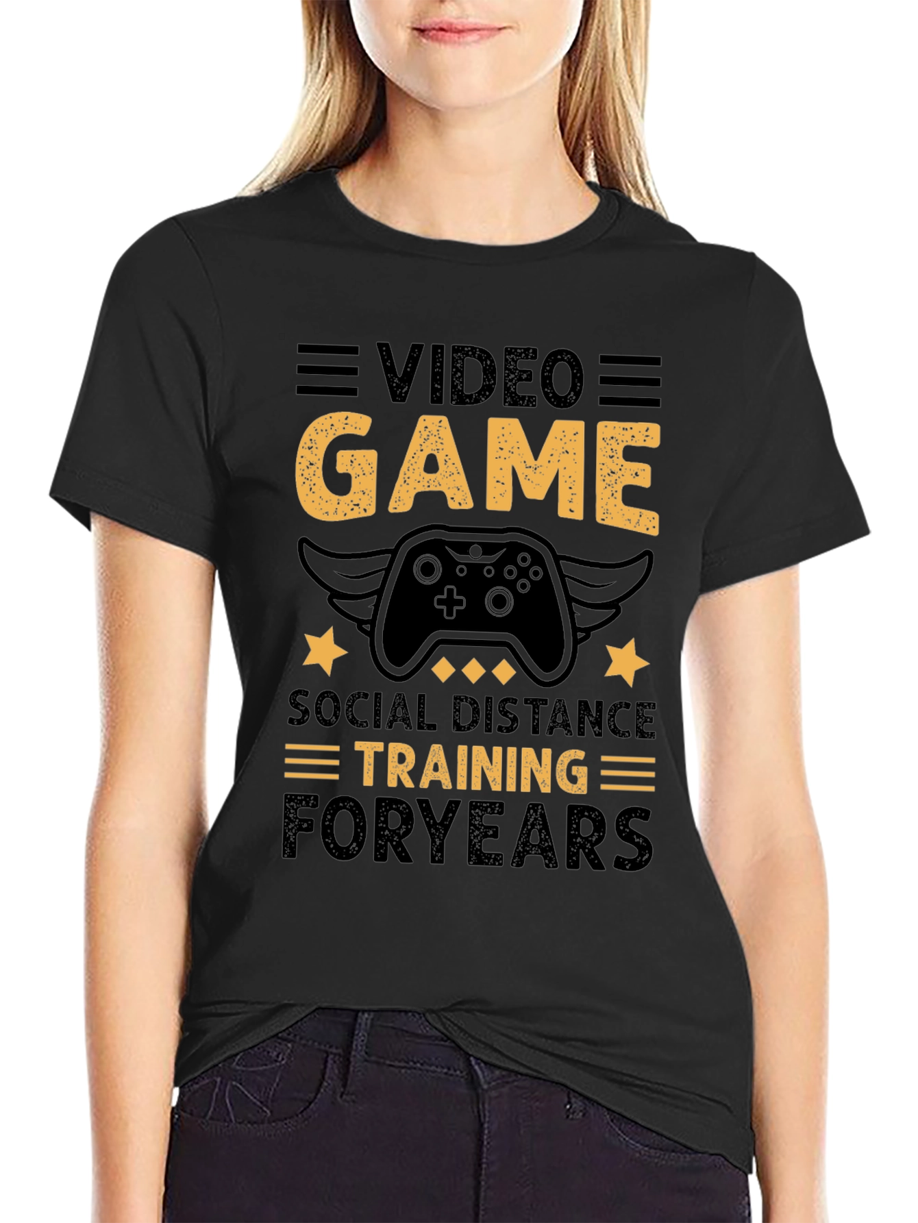 Video Game Social Distance Training T-Shirt