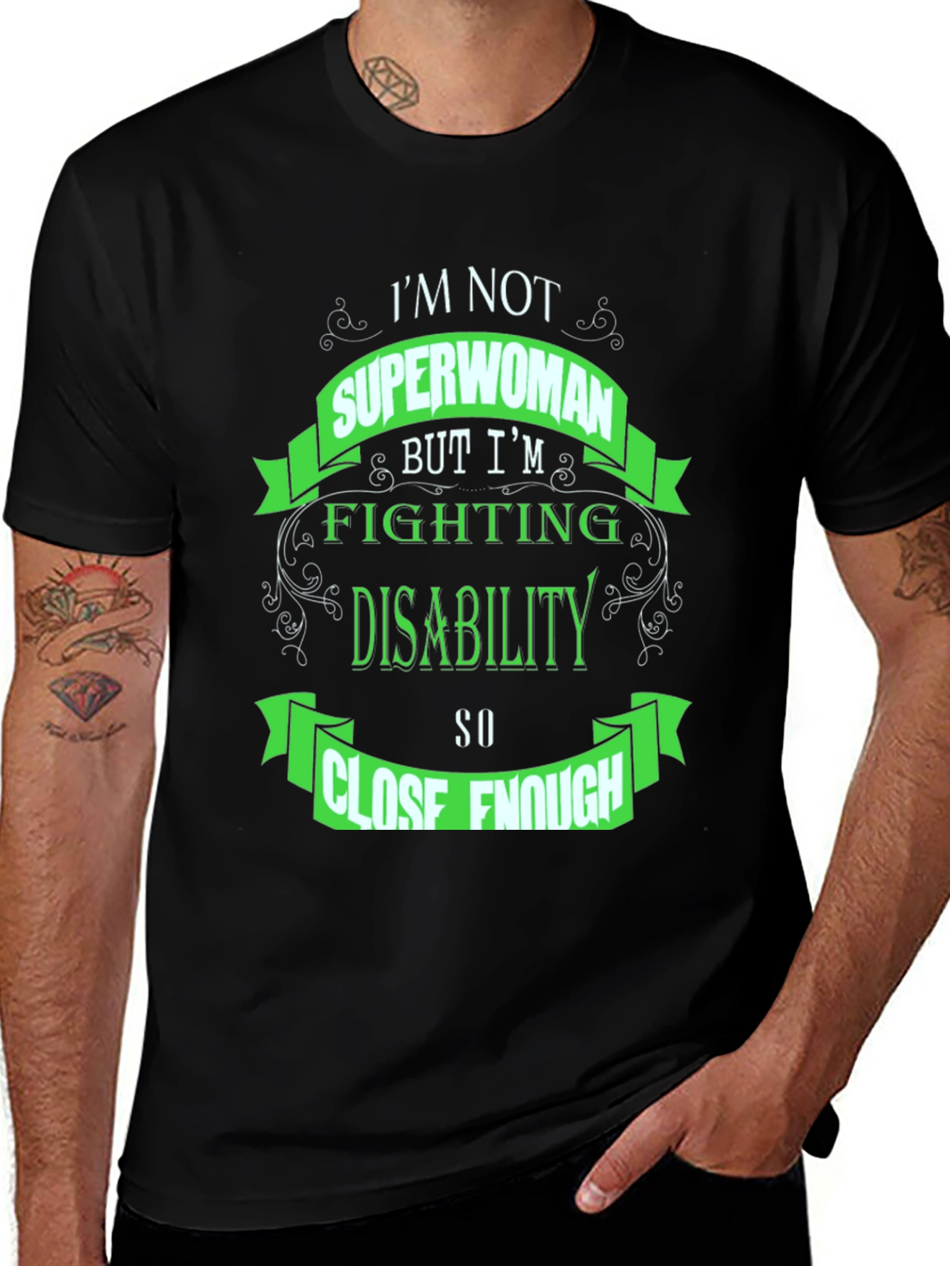 Superwoman Disability Awareness T-Shirt