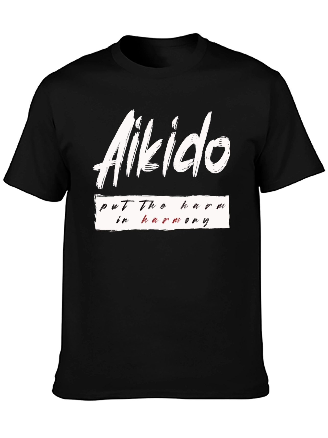 Aikido Harmony Black T-Shirt