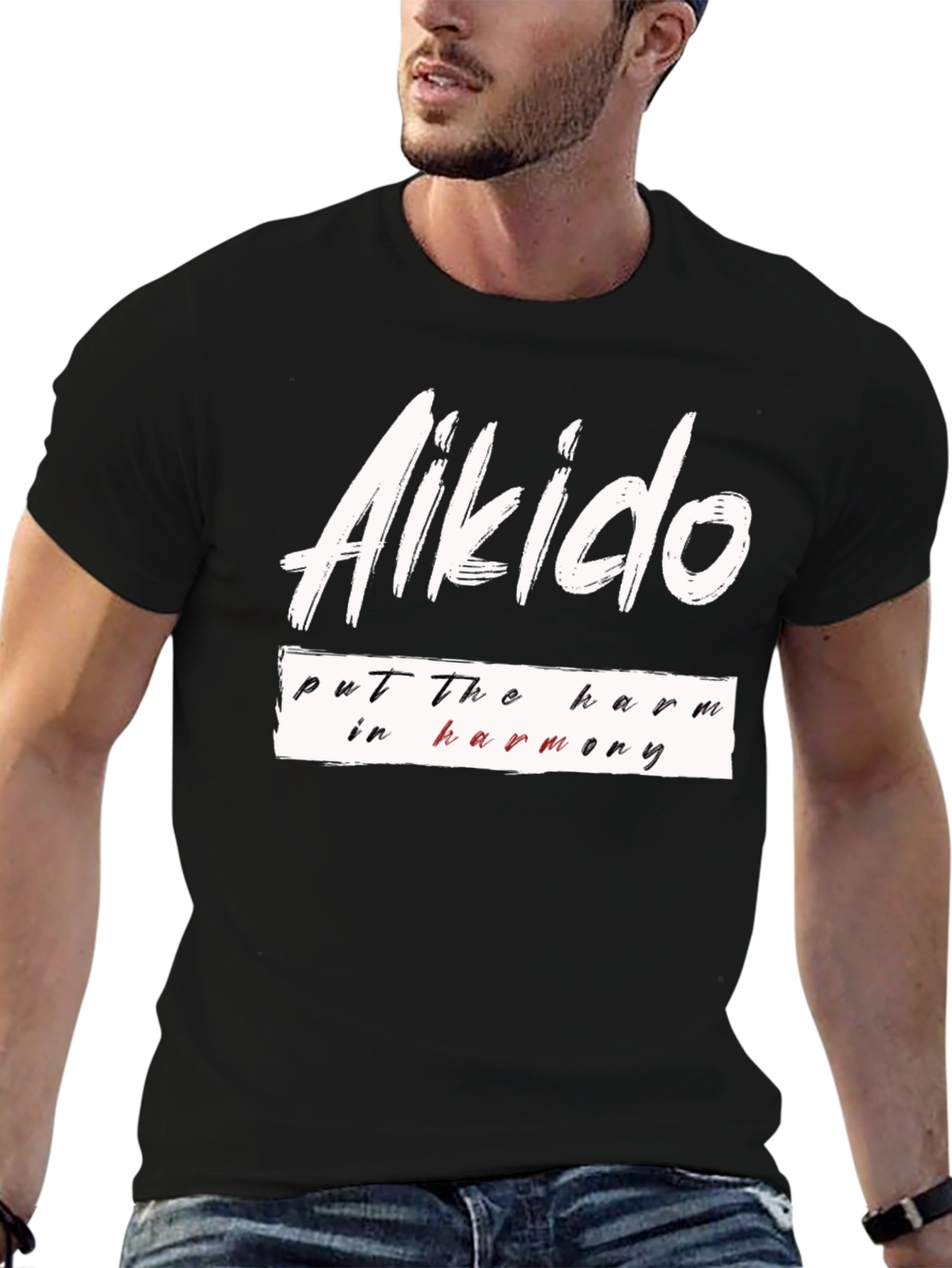 Aikido Harmony Black T-Shirt