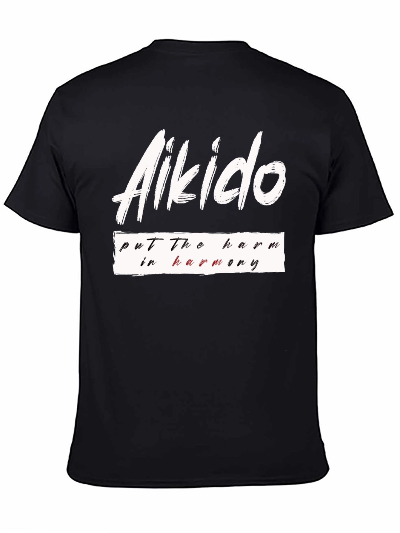 Aikido Harmony Black T-Shirt