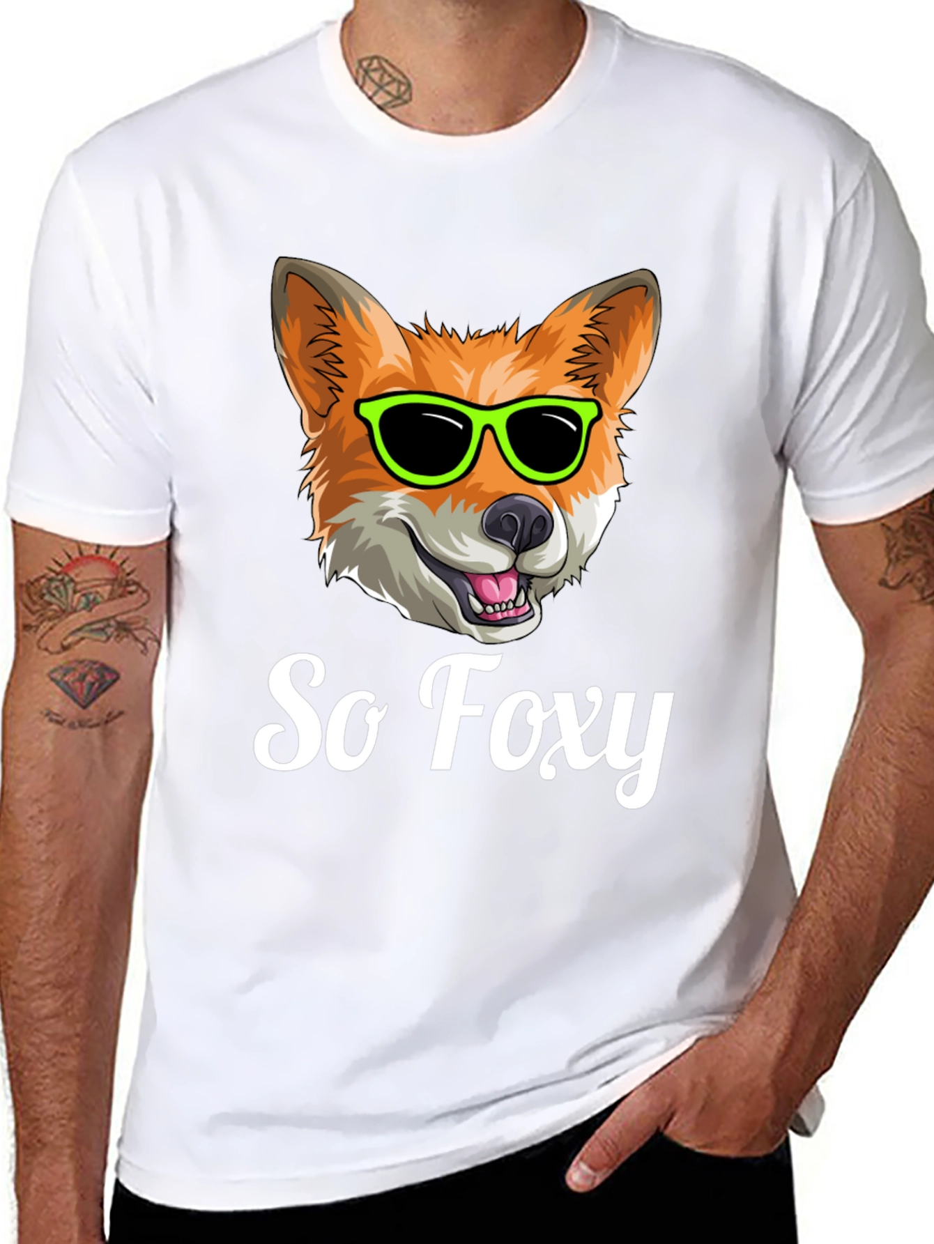 So Foxy T-Shirt - Cool Fox with Sunglasses