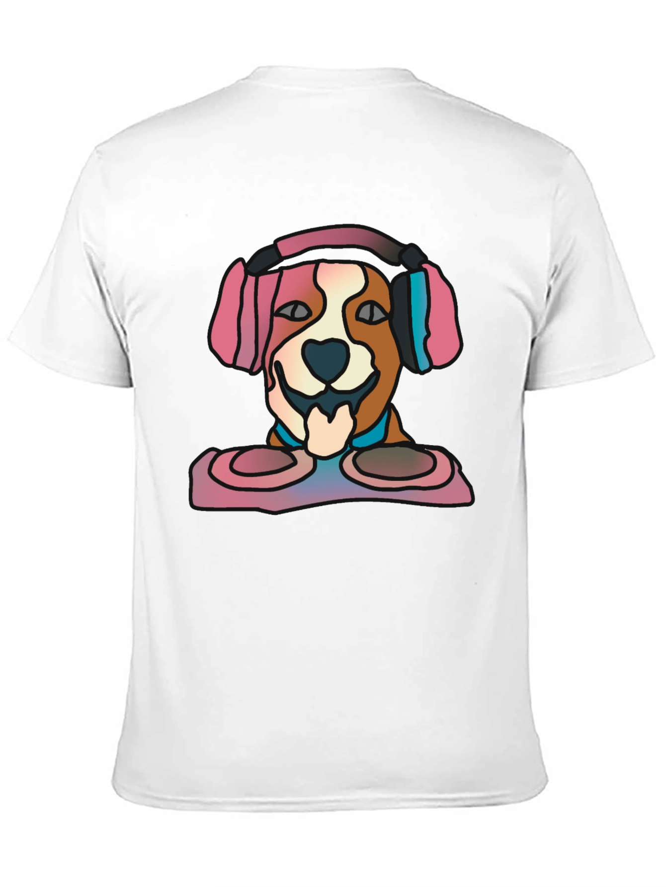 DJ Dog Graphic Tee - Stylish Music Lovers T-Shirt