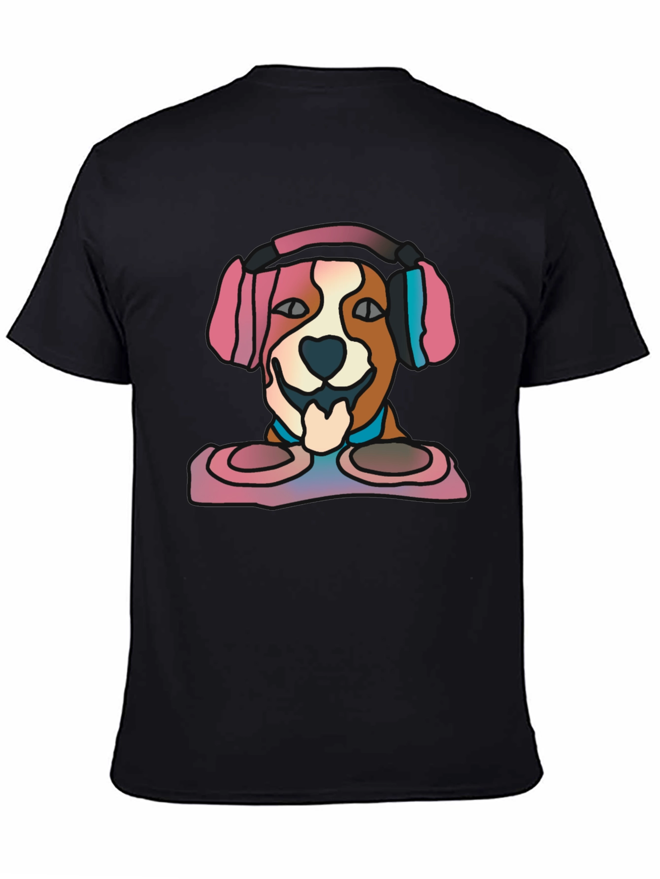 DJ Dog Graphic Tee - Stylish Music Lovers T-Shirt