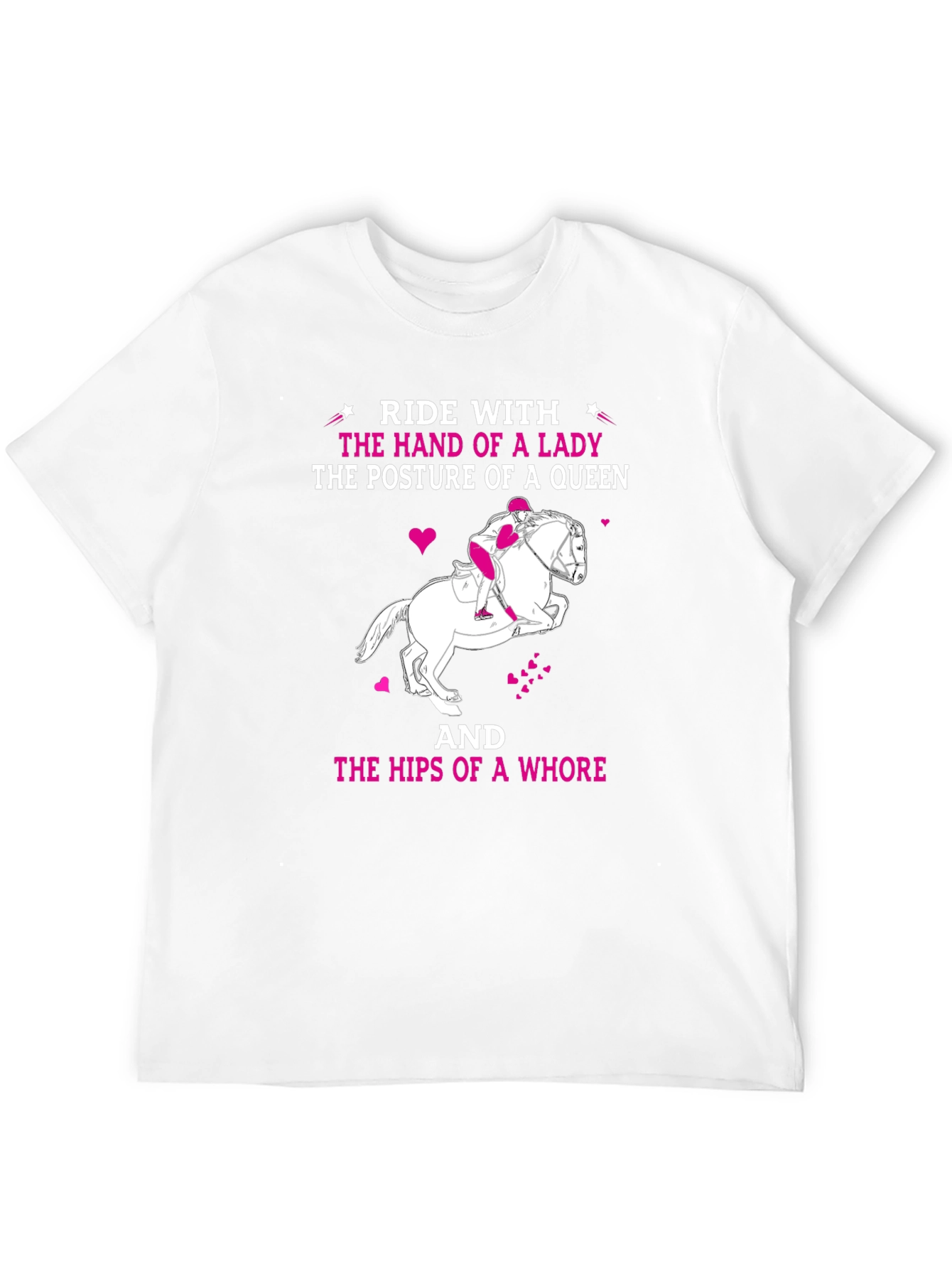 Ride With Lady Humor T-Shirt