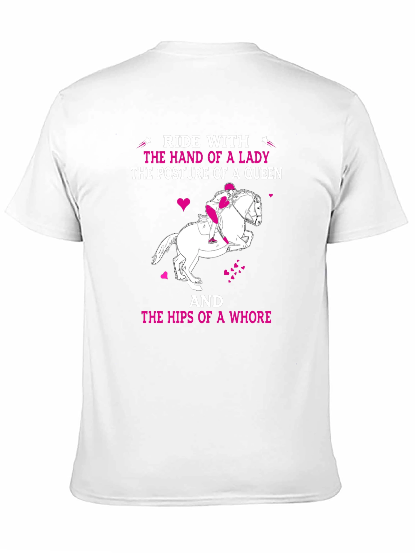 Ride With Lady Humor T-Shirt