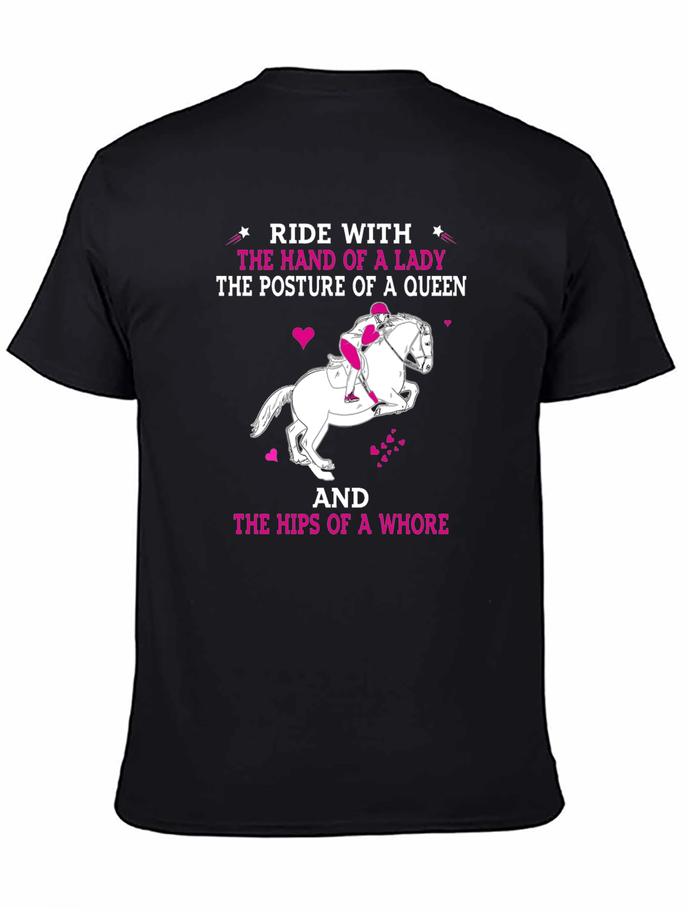 Ride With Lady Humor T-Shirt