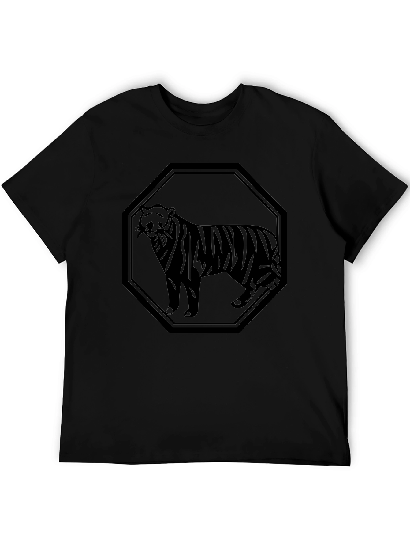 Black Tiger Graphic T-Shirt - Mens Style