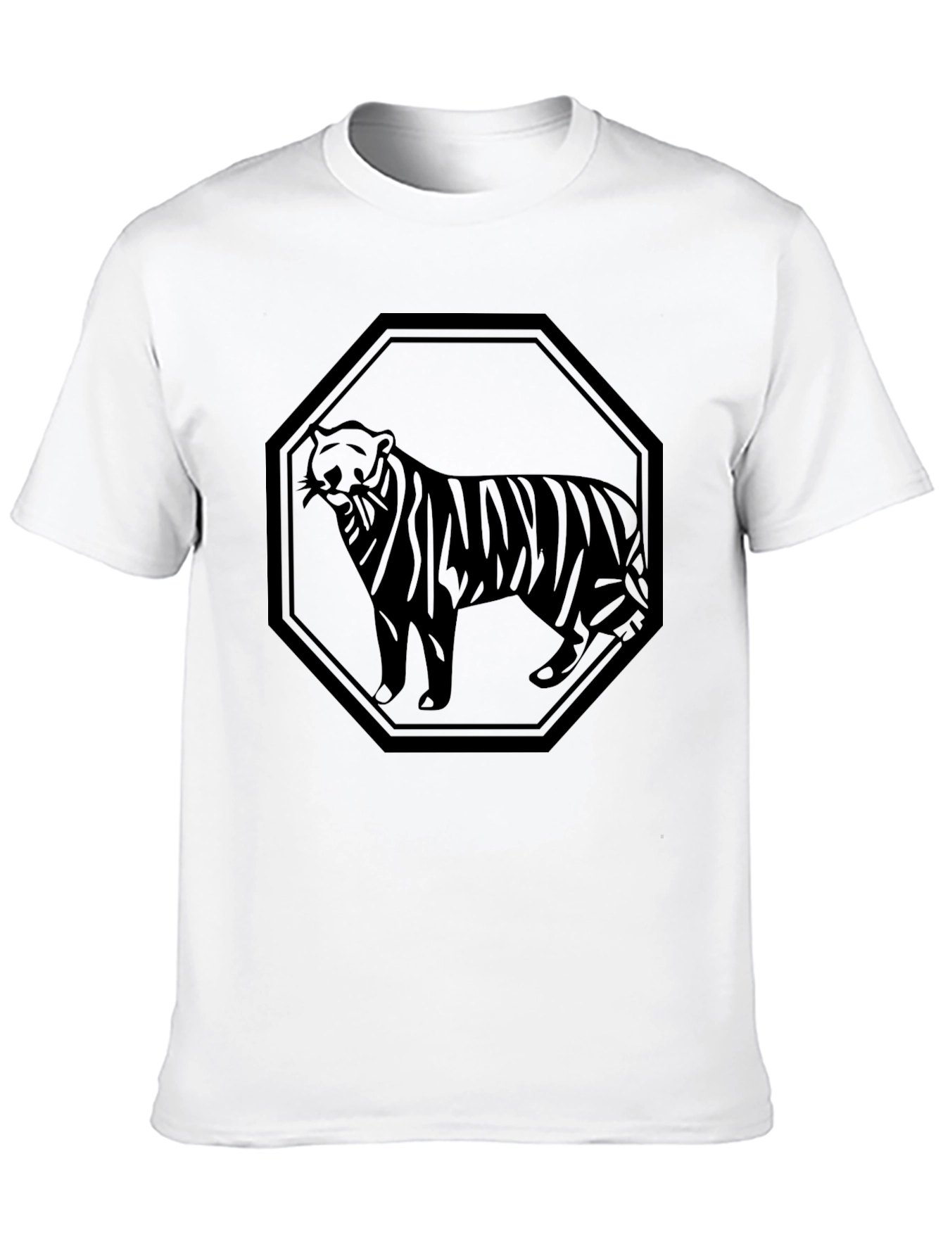 Black Tiger Graphic T-Shirt - Mens Style