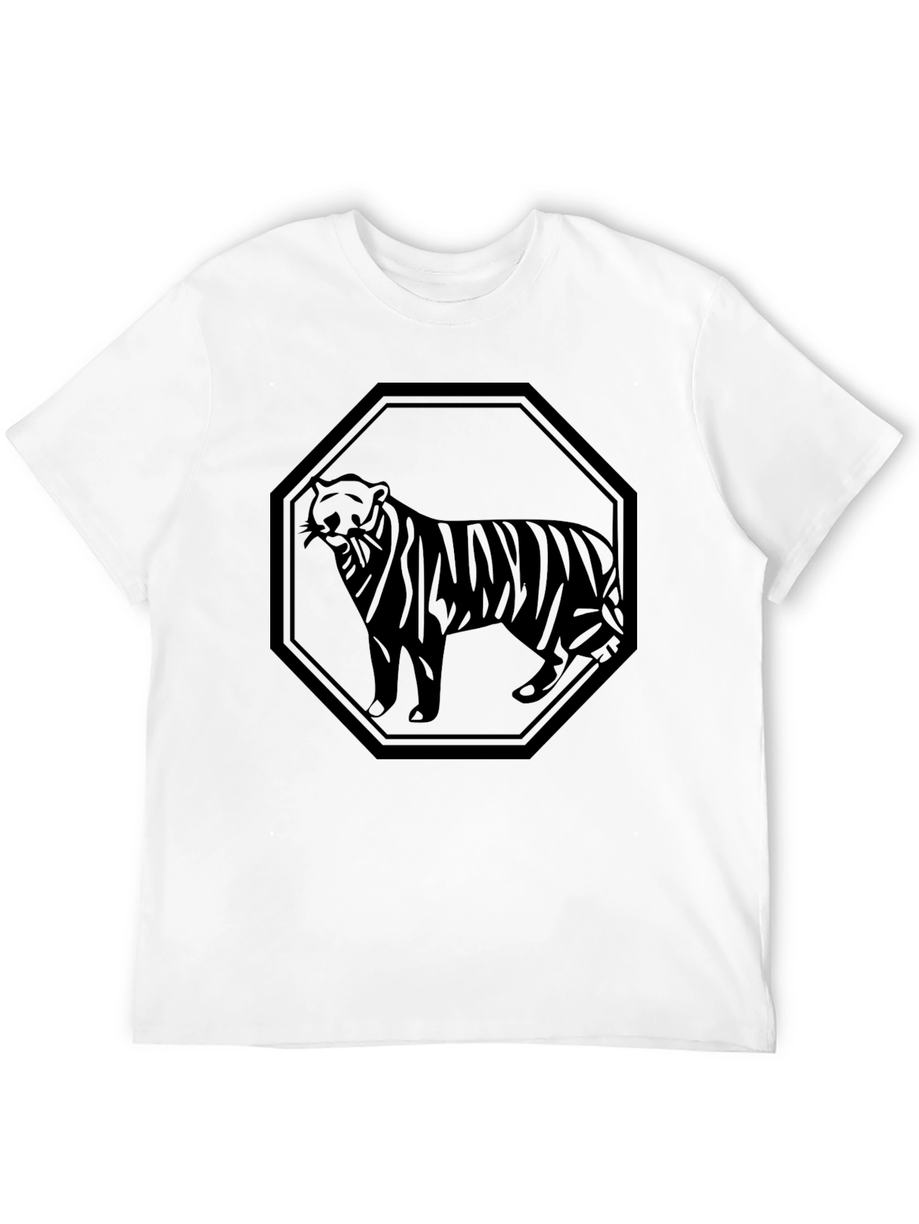 Black Tiger Graphic T-Shirt - Mens Style