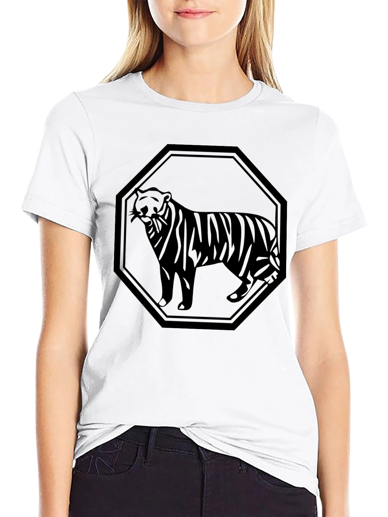 Black Tiger Graphic T-Shirt - Mens Style