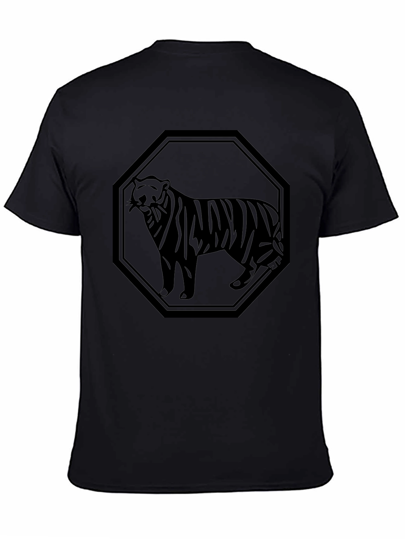 Black Tiger Graphic T-Shirt - Mens Style