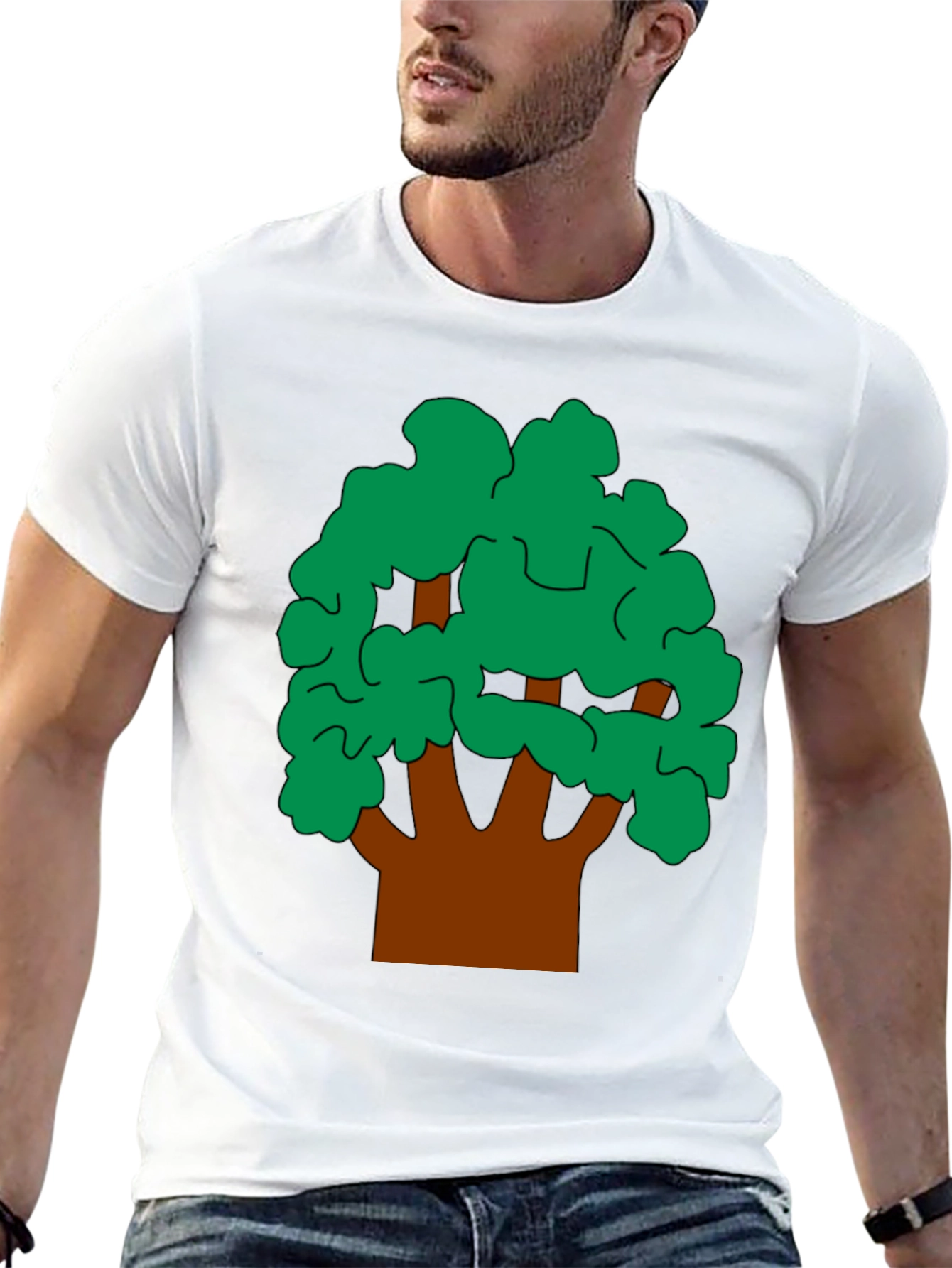 Tree Graphic Tee - Nature Inspired Black T-Shirt
