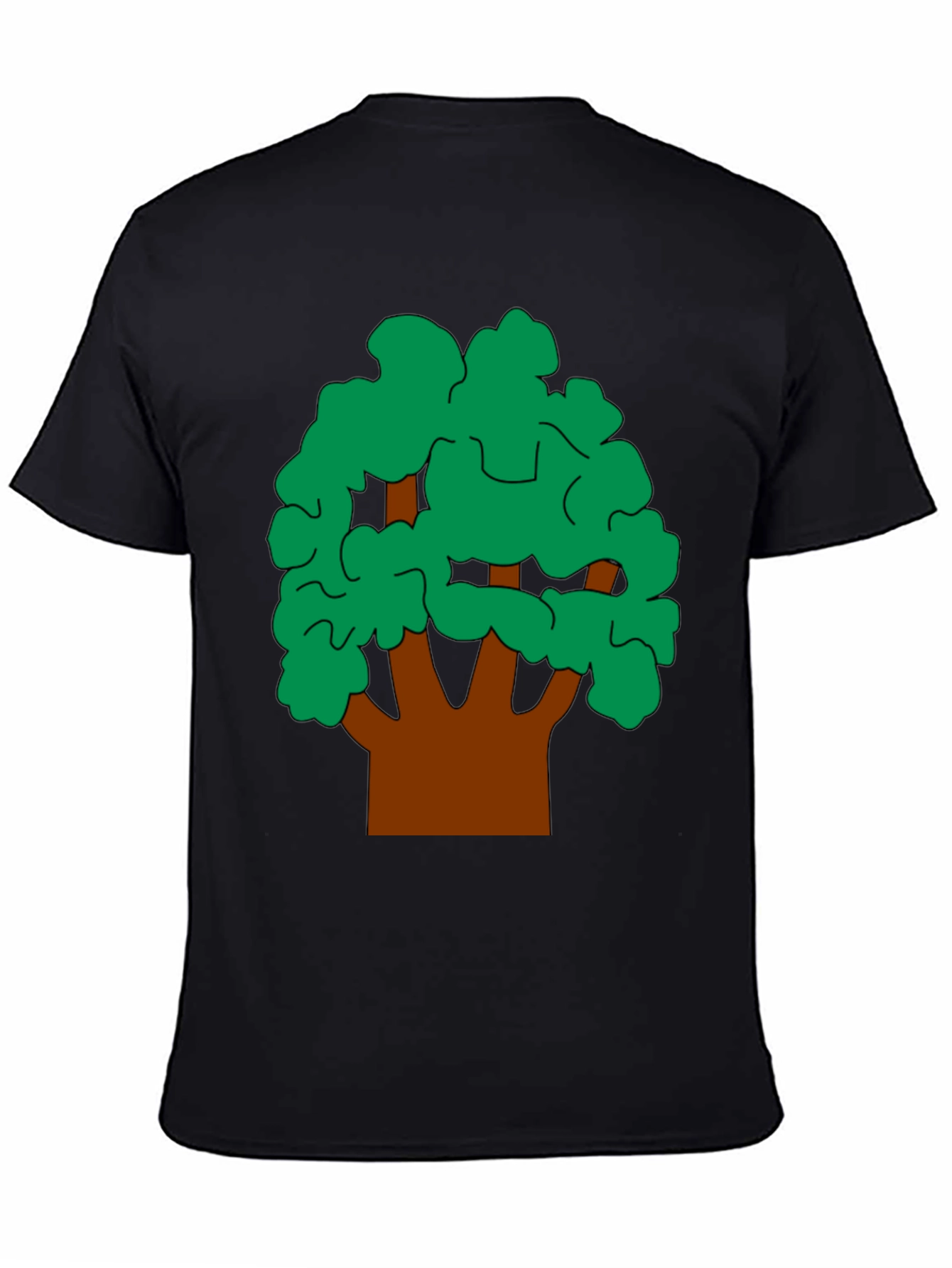 Tree Graphic Tee - Nature Inspired Black T-Shirt