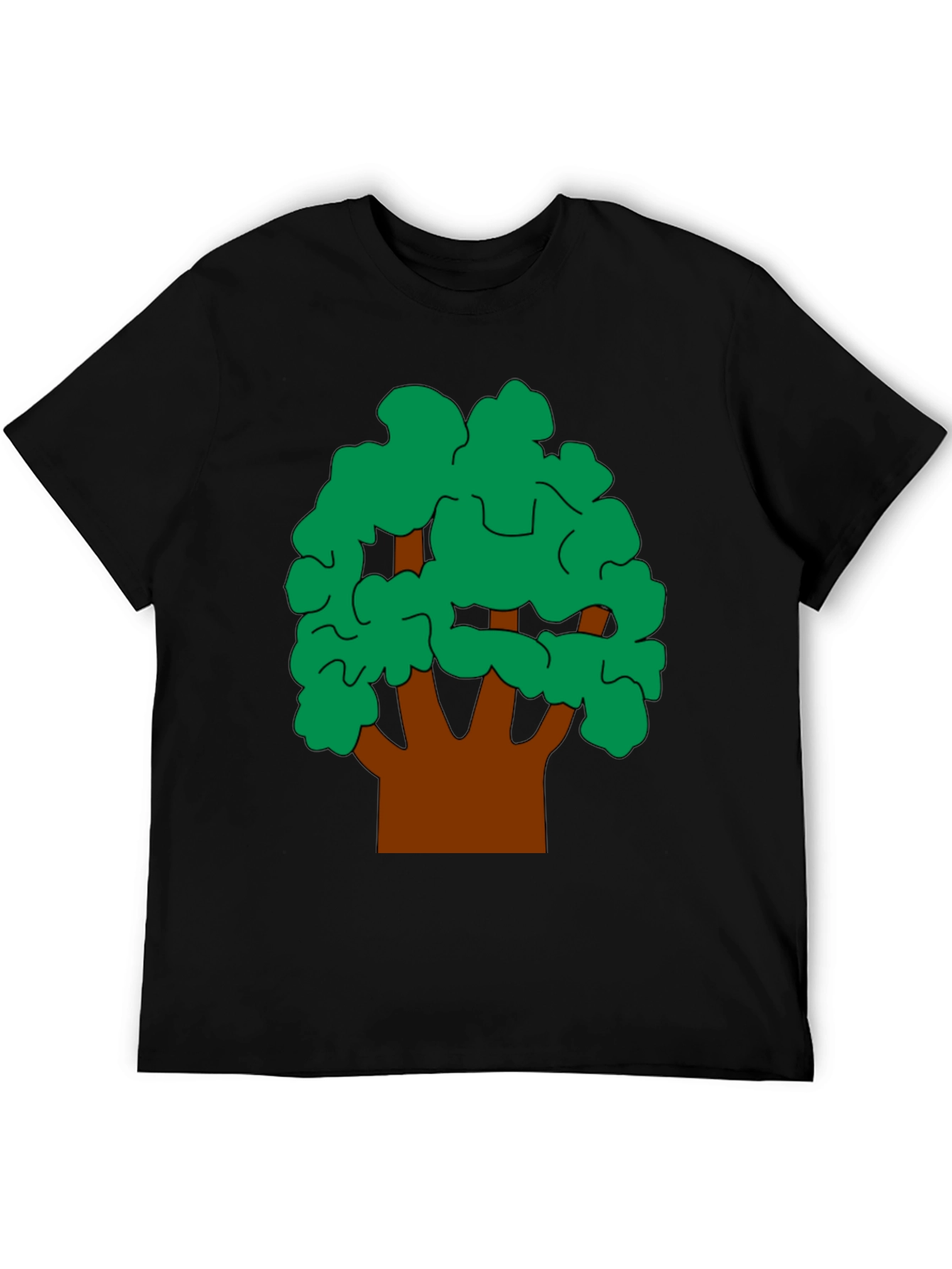 Tree Graphic Tee - Nature Inspired Black T-Shirt