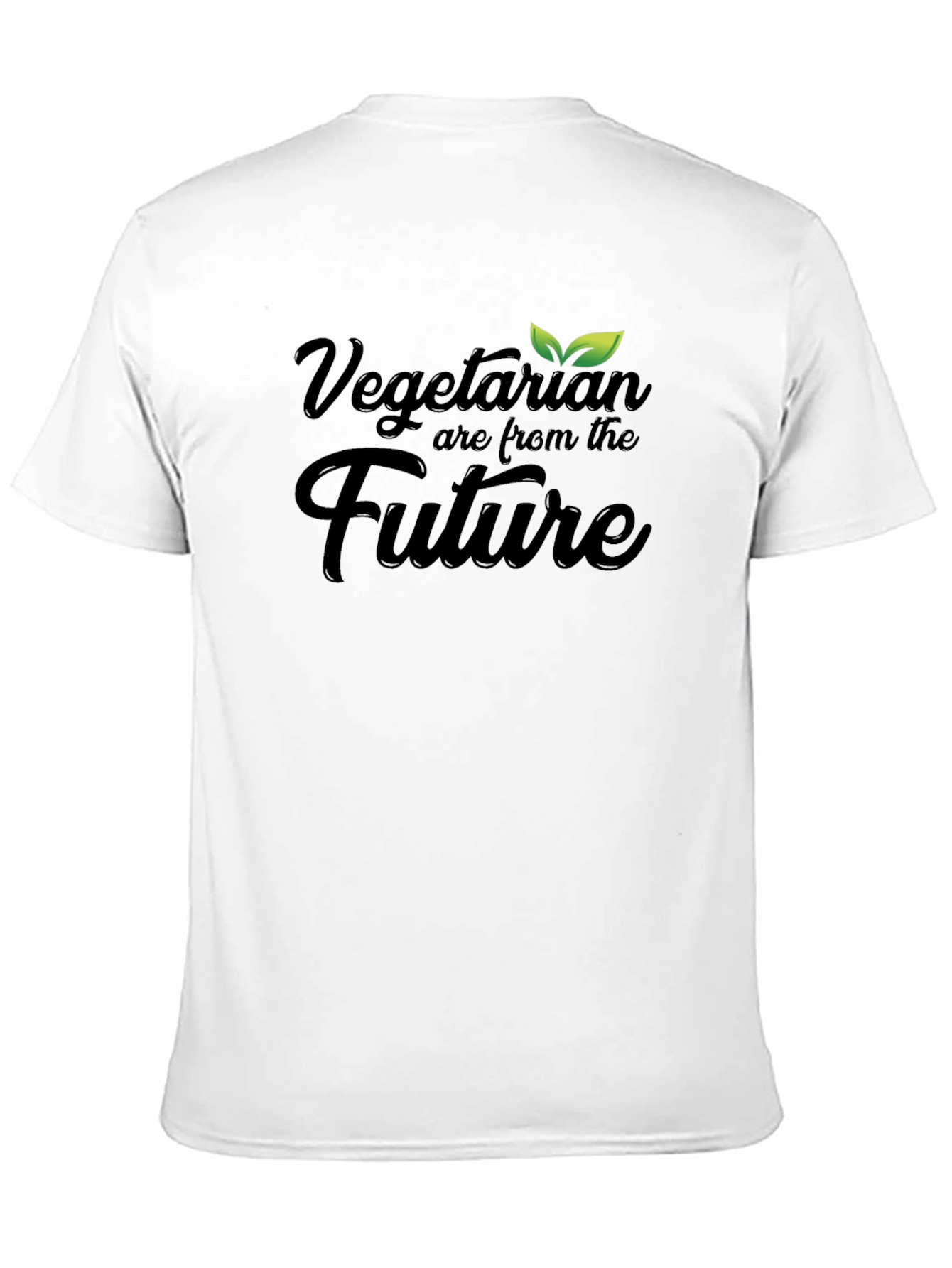 Vegetarian Are From The Future Black T-Shirt