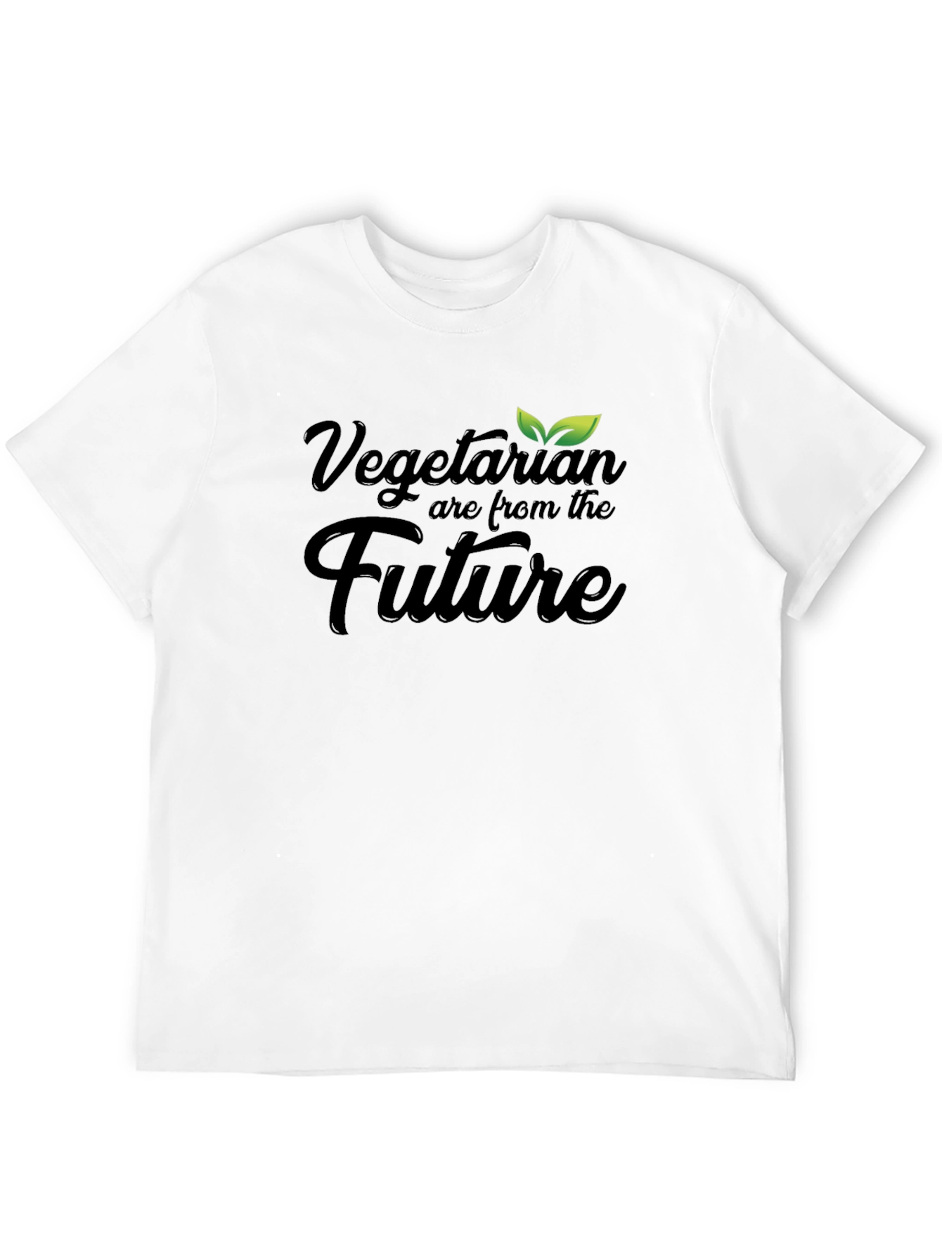 Vegetarian Are From The Future Black T-Shirt