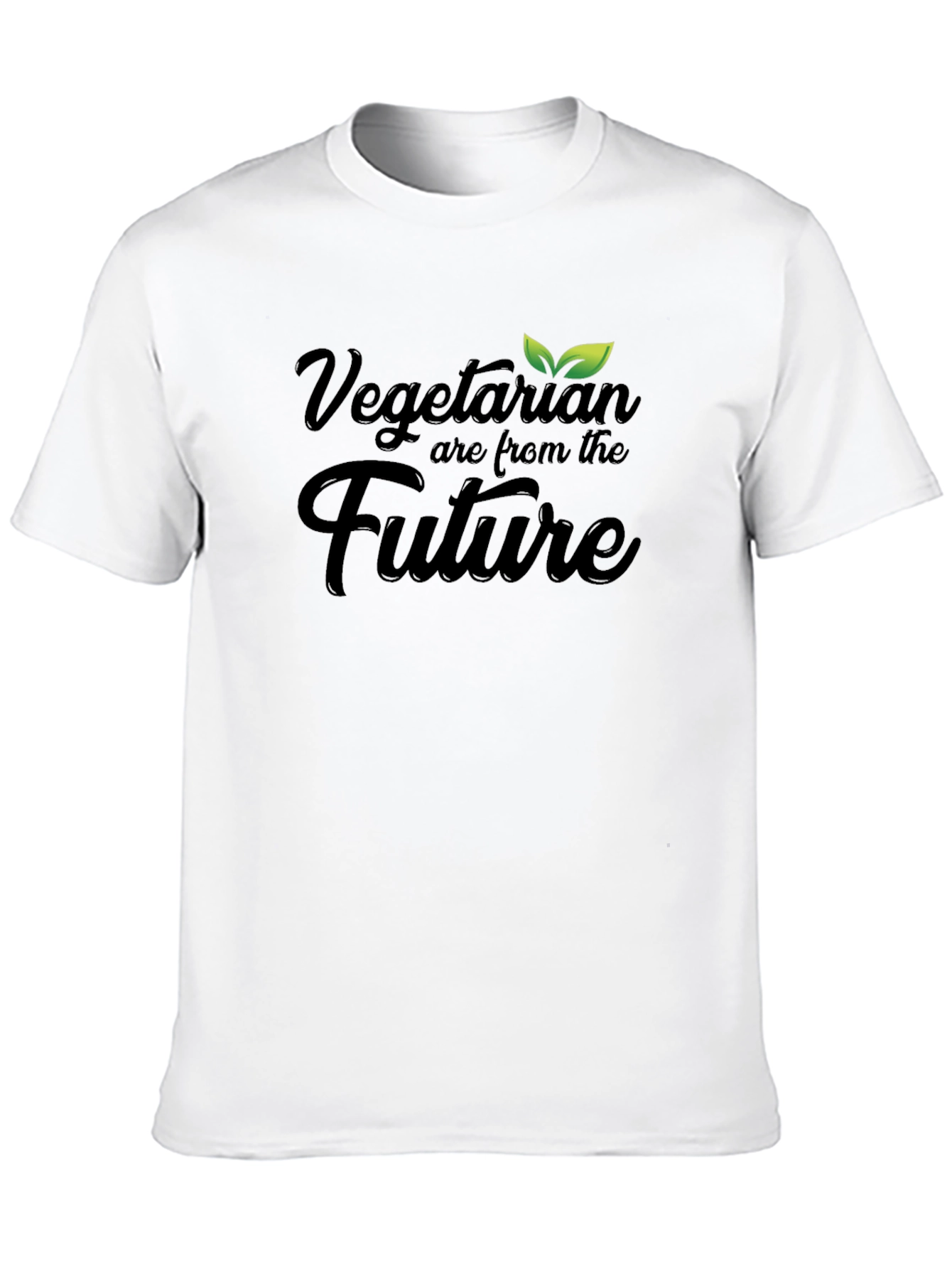 Vegetarian Are From The Future Black T-Shirt
