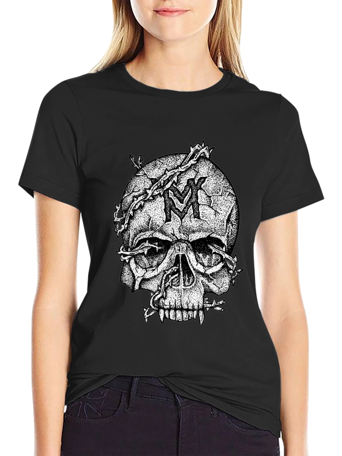 Skull Graphic Tee - Dark Fashion