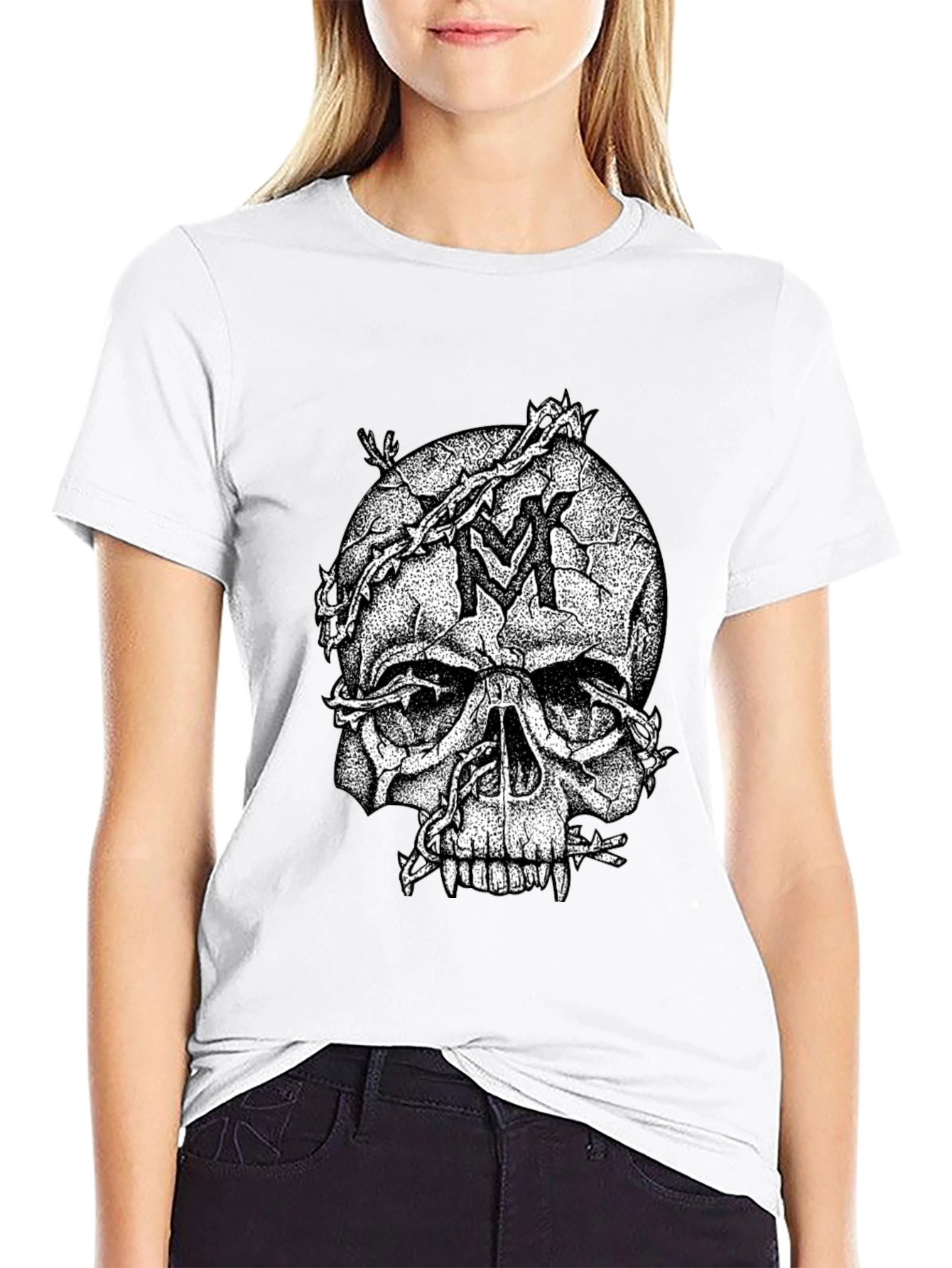 Skull Graphic Tee - Dark Fashion