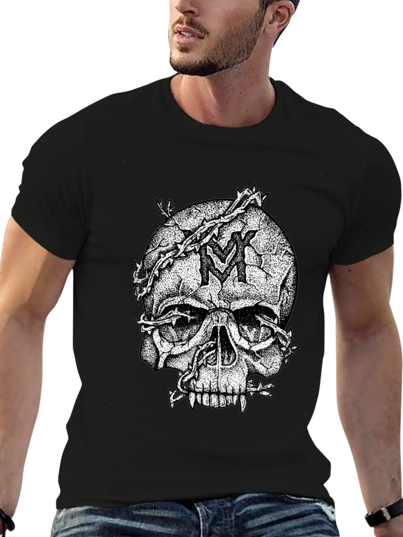 Skull Graphic Tee - Dark Fashion