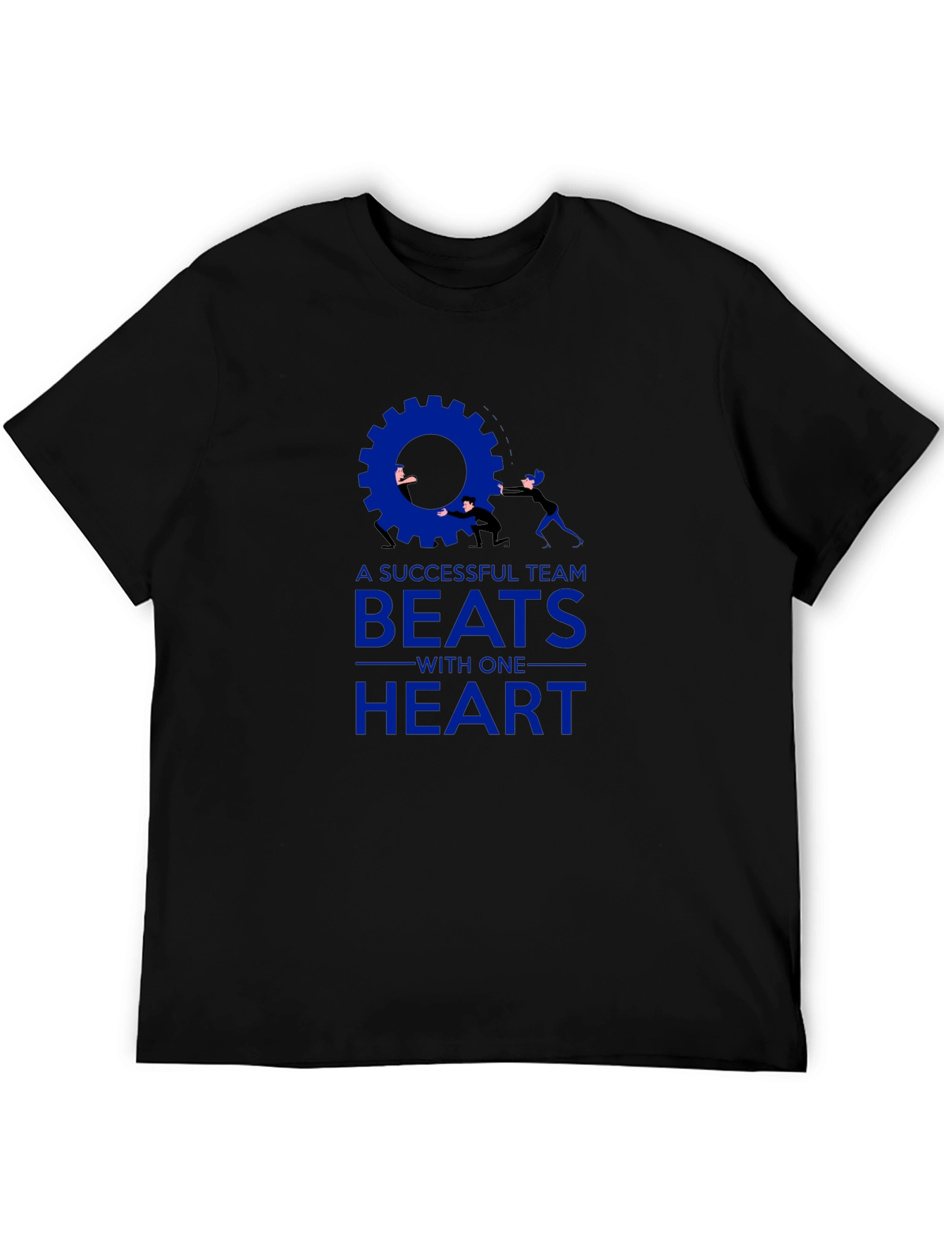 Teamwork T-Shirt: Successful Team Beats With One Heart