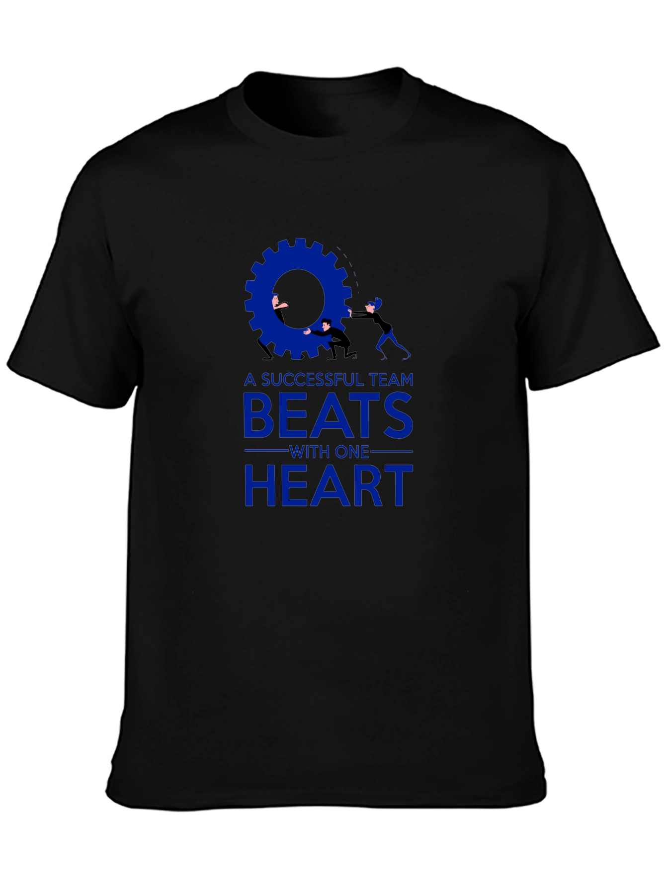 Teamwork T-Shirt: Successful Team Beats With One Heart