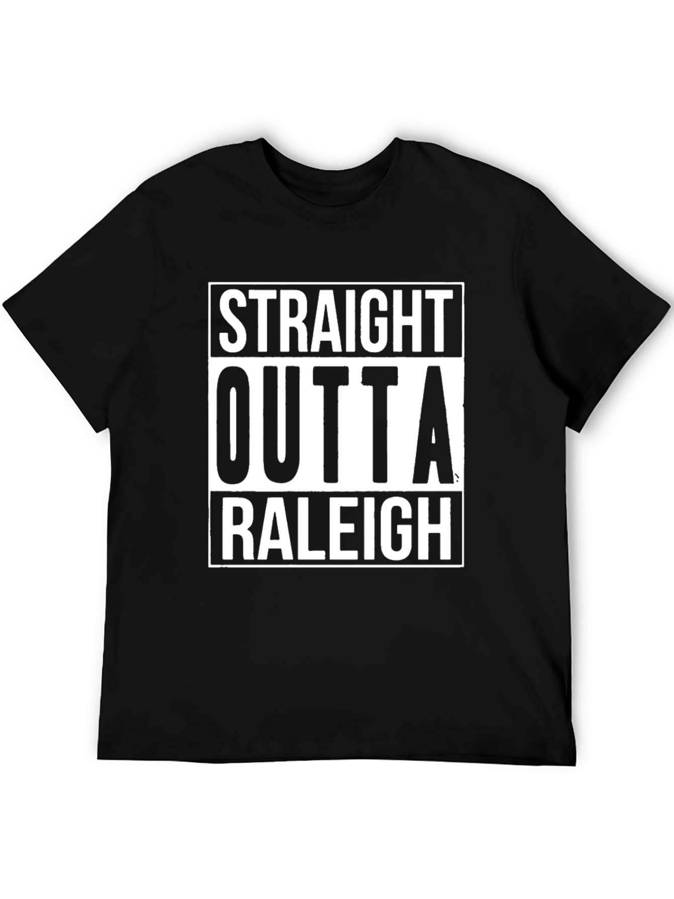 Straight Outta Raleigh Black T-Shirt