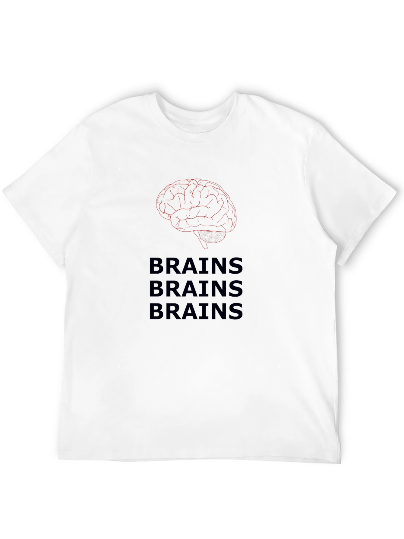 Brains T-Shirt - Funny Zombie Halloween Tee