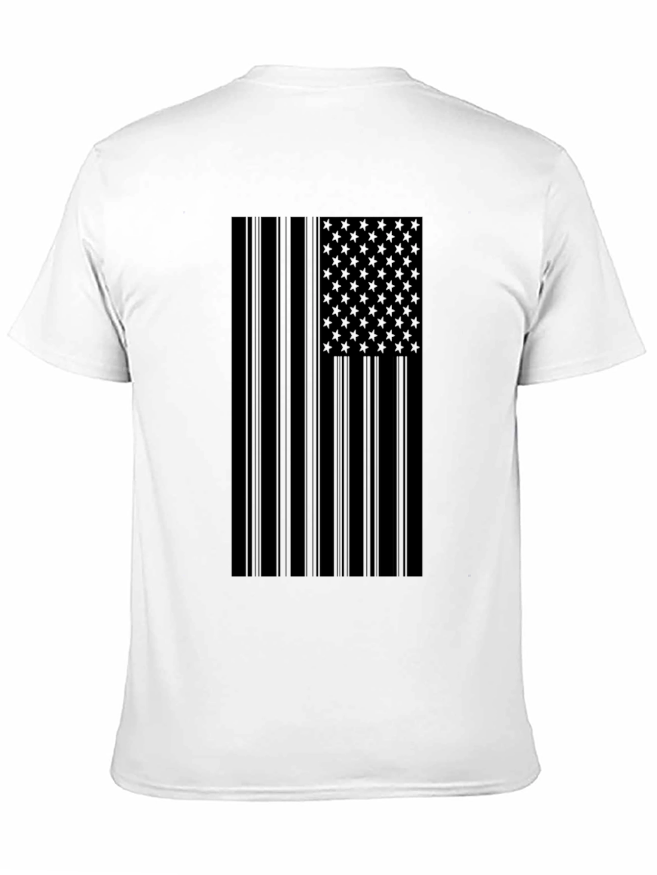 USA Flag Graphic Black T-Shirt