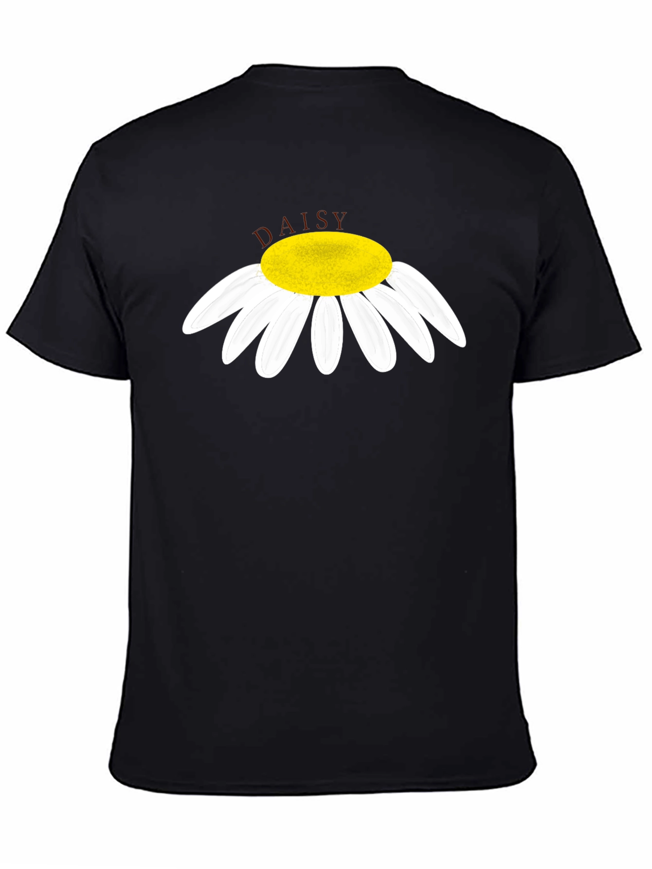 Daisy Graphic Tee - Stylish Black Cotton T-Shirt