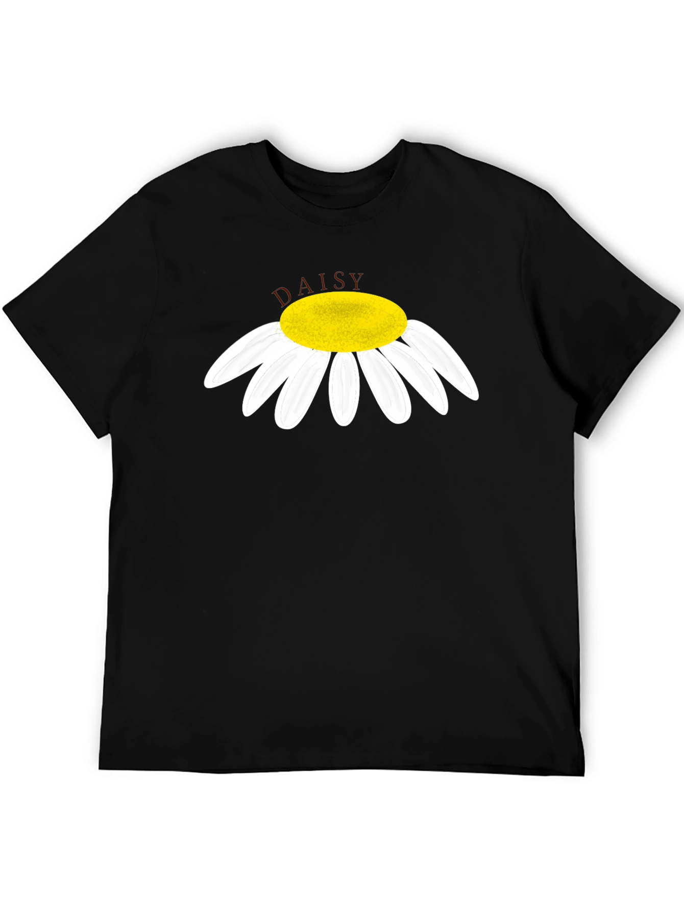Daisy Graphic Tee - Stylish Black Cotton T-Shirt