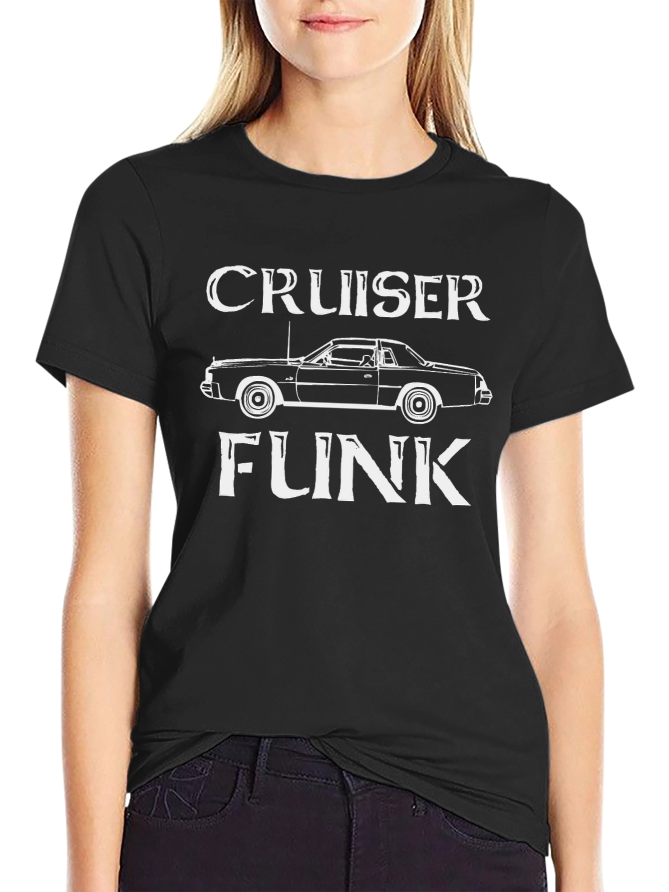 Cruiser Funk Car Graphic T-Shirt - Black
