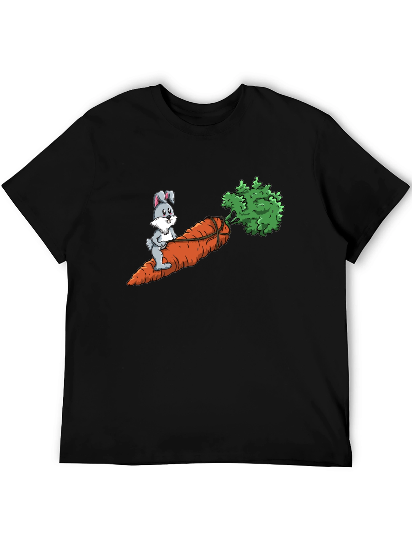 Bunny Riding Carrot Graphic Tee