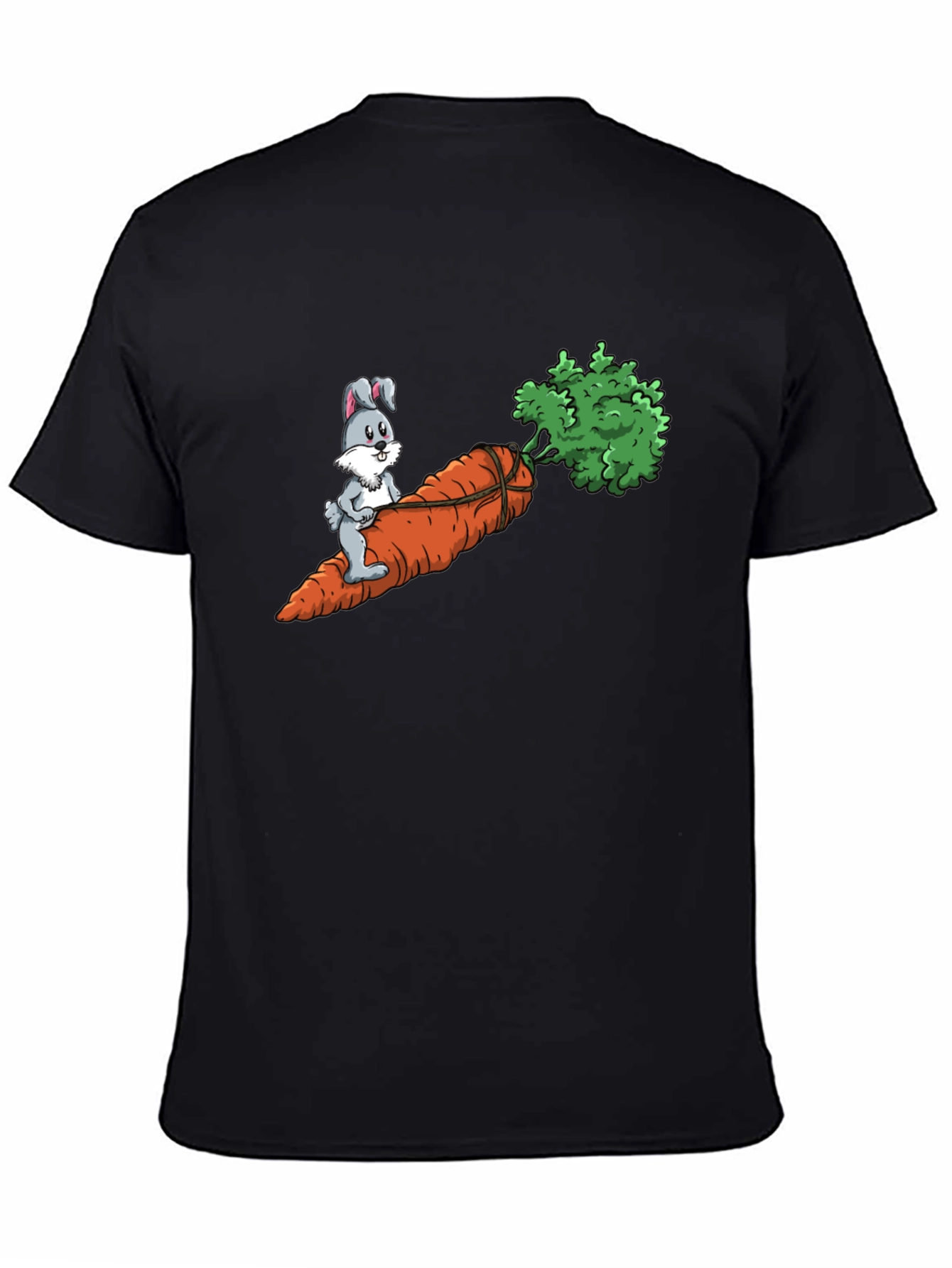 Bunny Riding Carrot Graphic Tee