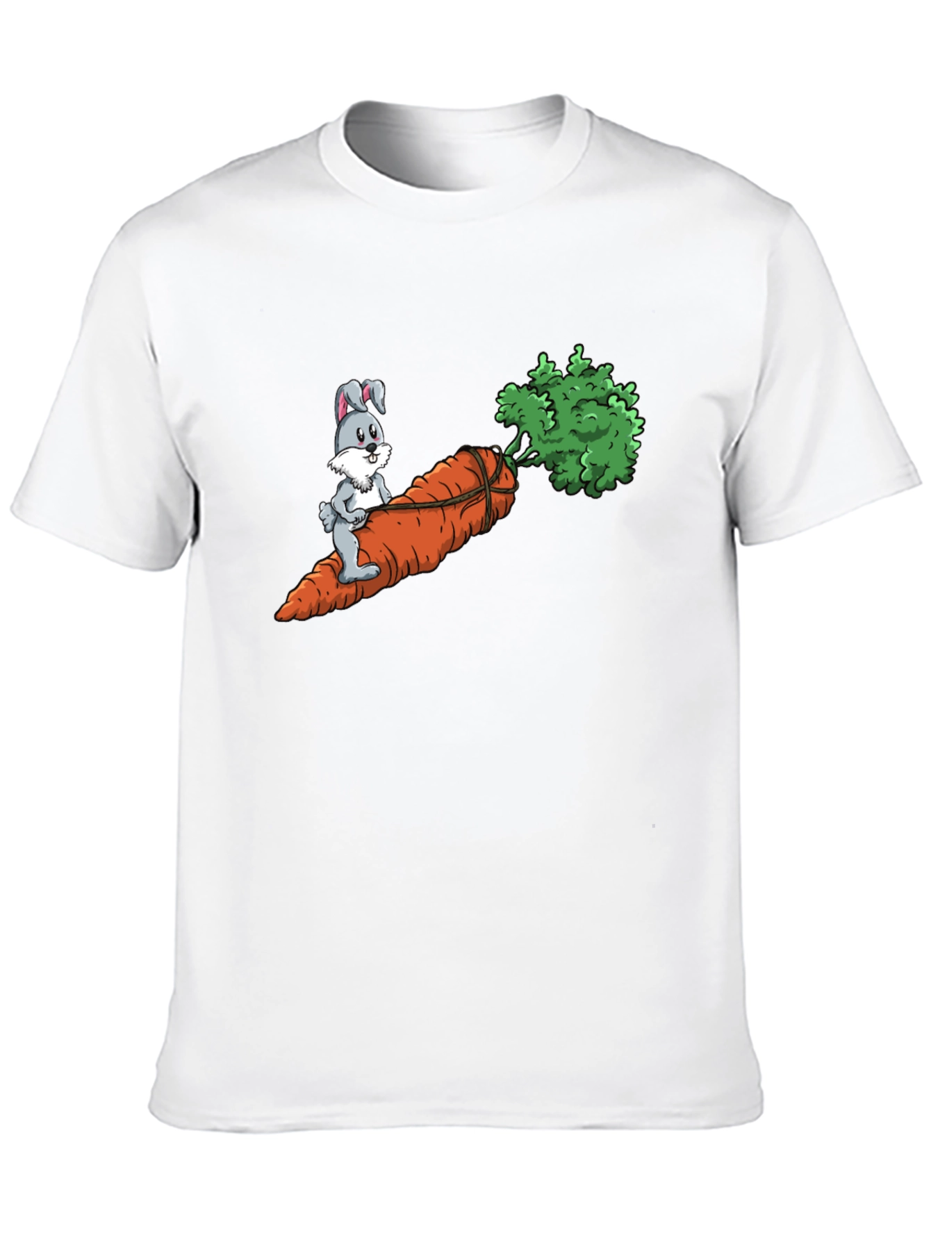 Bunny Riding Carrot Graphic Tee