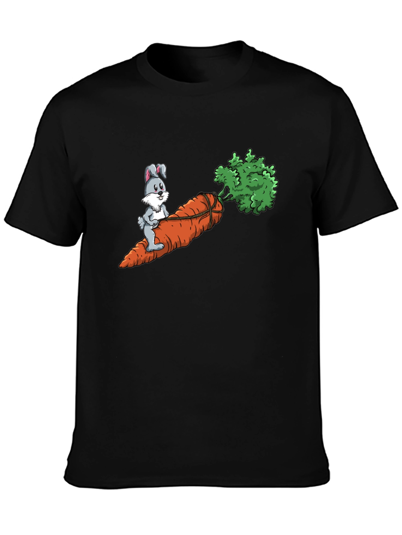 Bunny Riding Carrot Graphic Tee