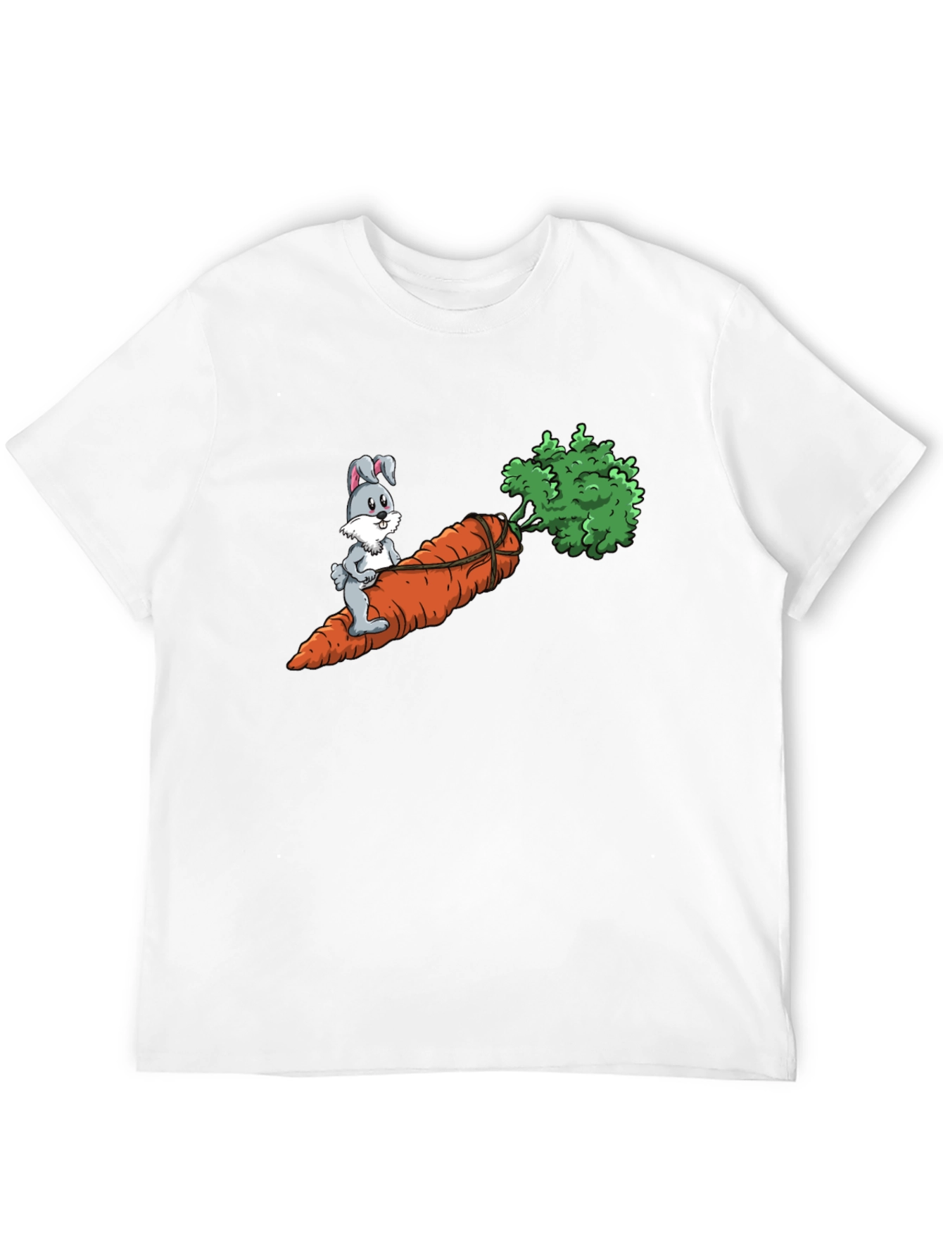 Bunny Riding Carrot Graphic Tee