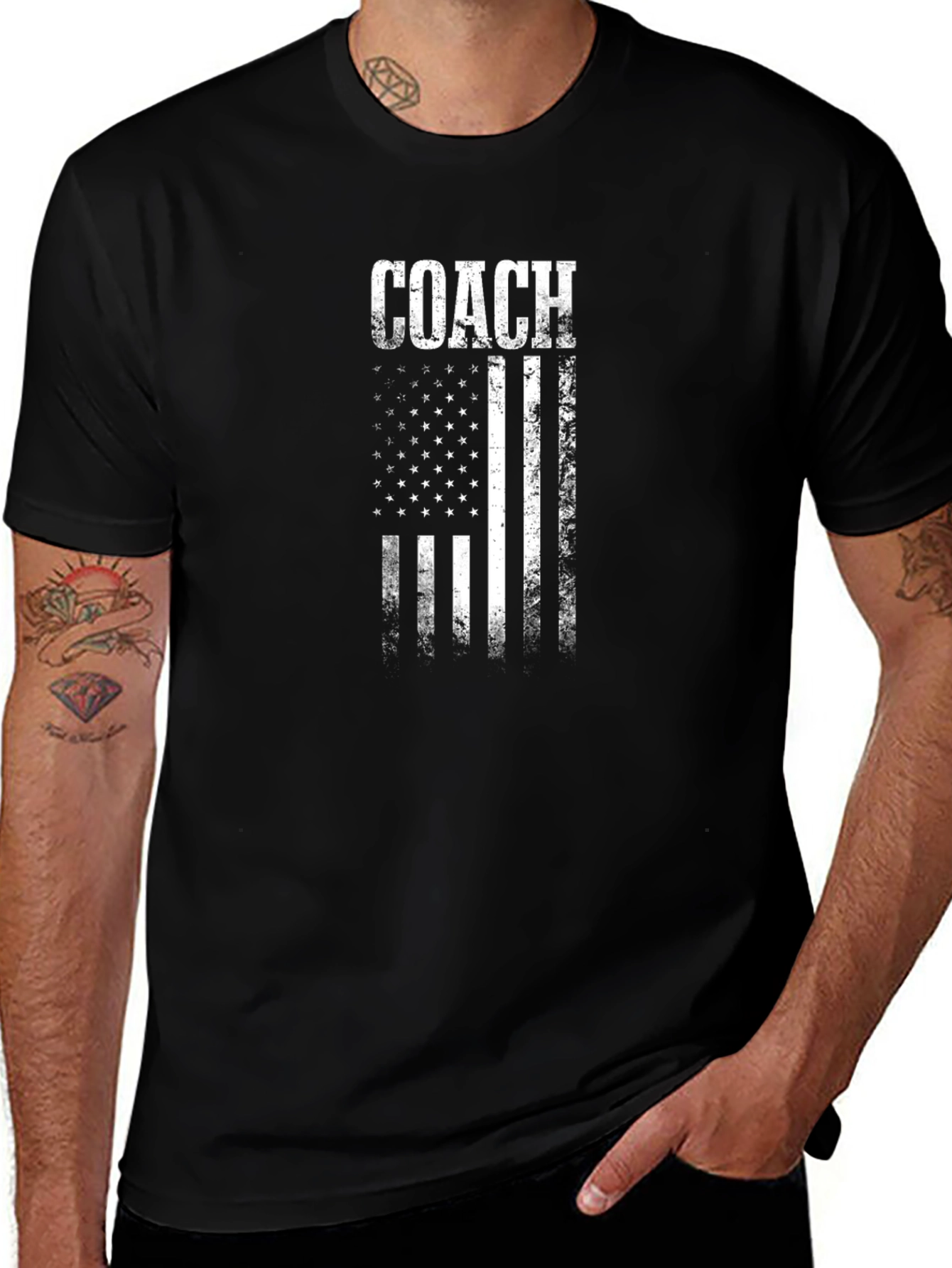 Coach American Flag Graphic T-Shirt