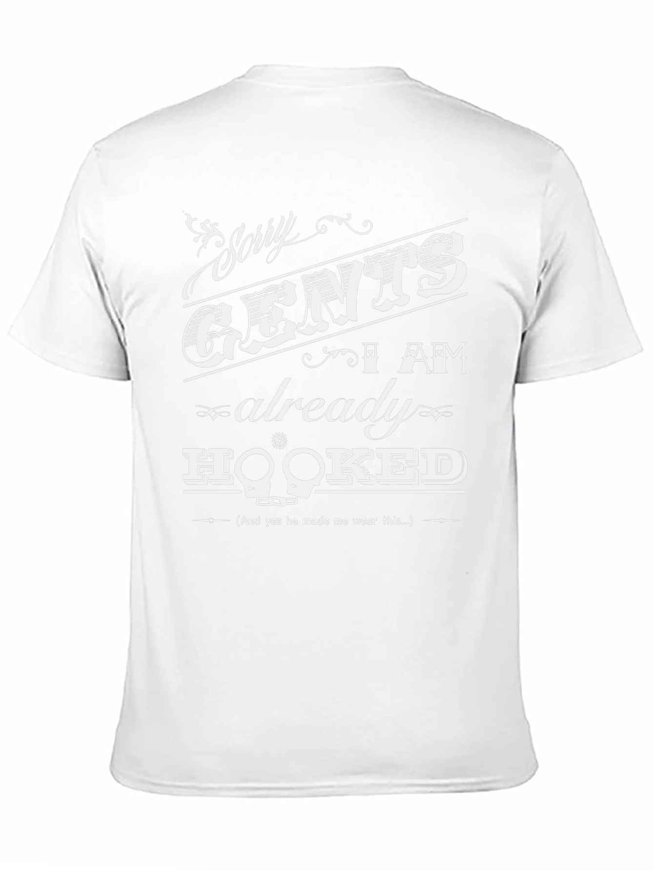 Sorry Gents Hooked Black Graphic Tee