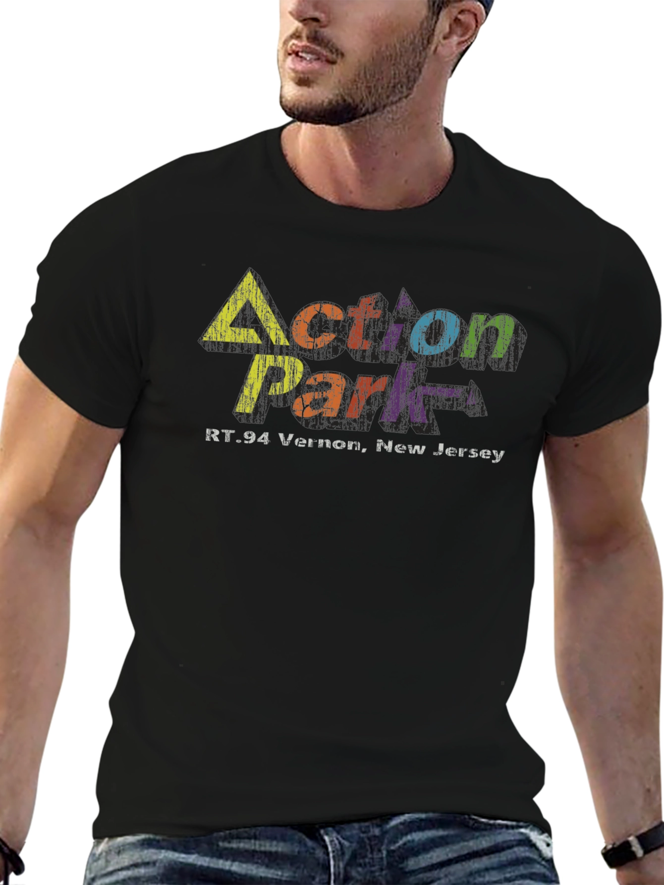 Action Park New Jersey Black T-Shirt
