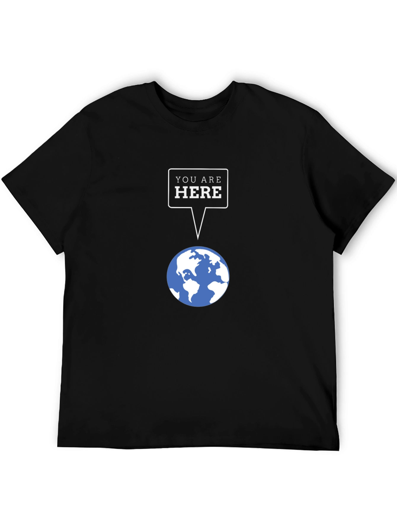 You Are Here Graphic Tee - Black