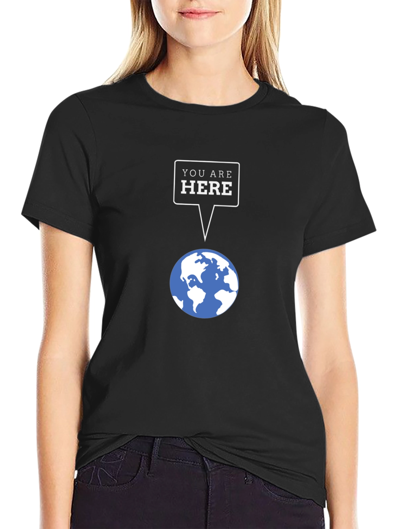 You Are Here Graphic Tee - Black