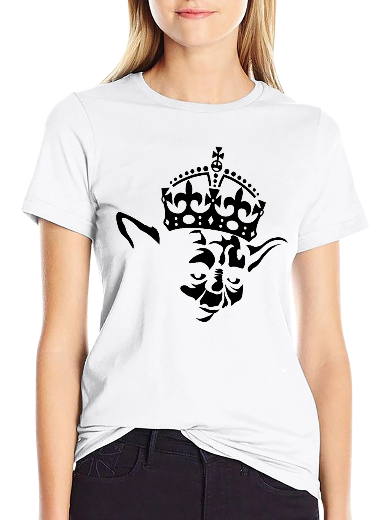 Yoda Crown T-Shirt - Black Graphic Tee